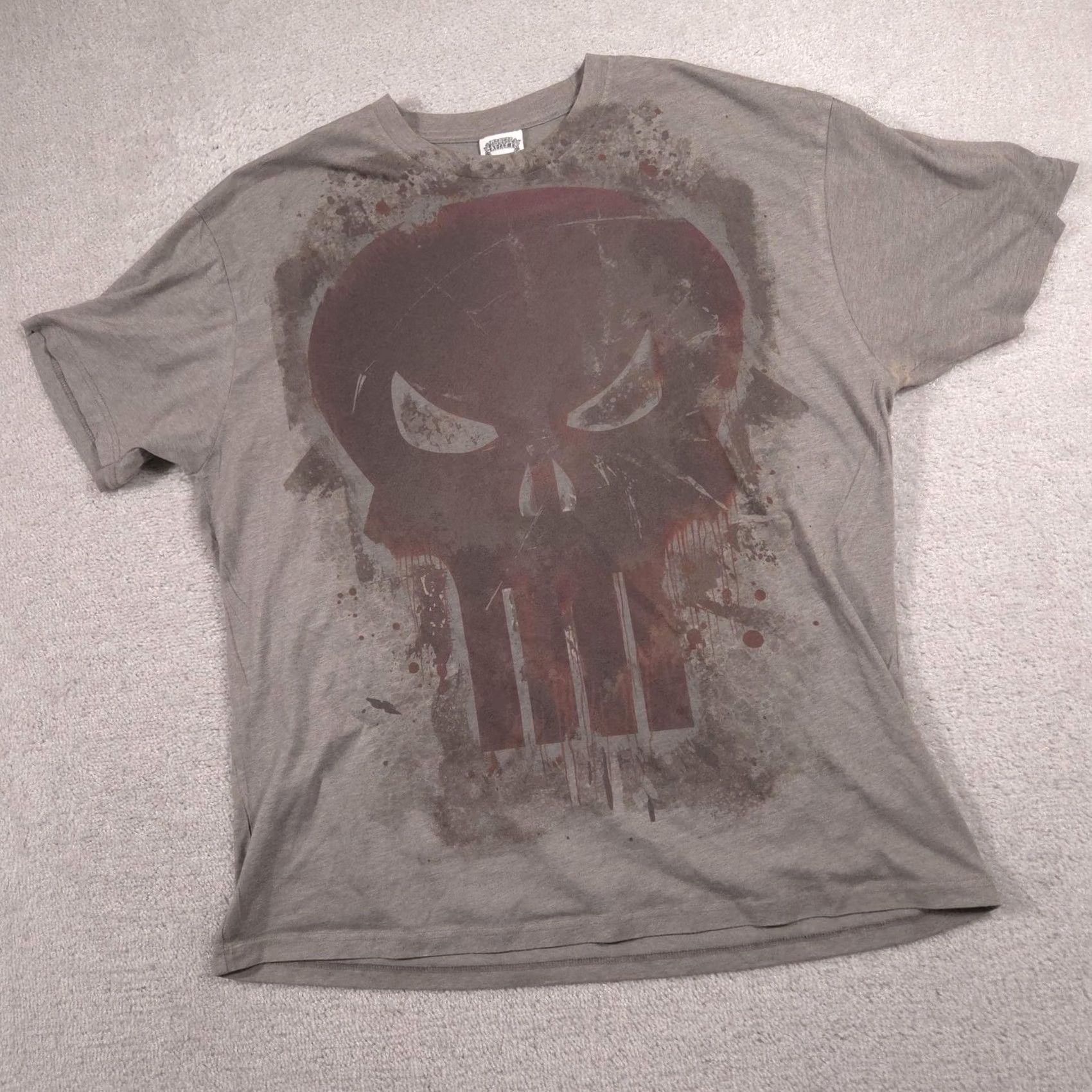 Vintage Extreme Shirt 2XL Gray Punisher Skull Marvel Graphic Tee Crewneck Mens Short Sleeve Shirt Size US XXL / EU 58 / 5 - 3 Thumbnail