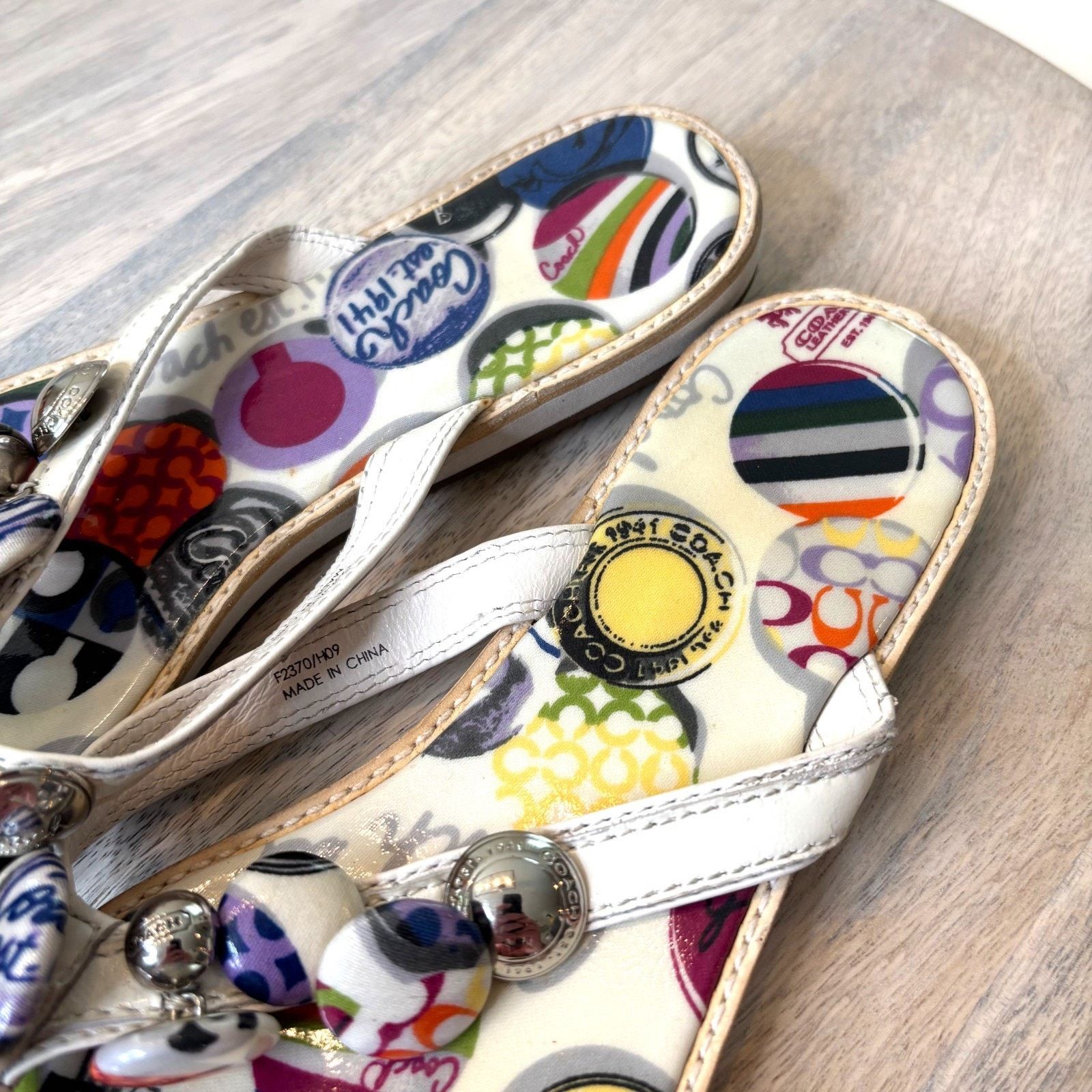 Coach Coach Jelly Poppy Sandals Multicolor Beads Thongs Size 6B Size US 6 / IT 36 - 6 Thumbnail
