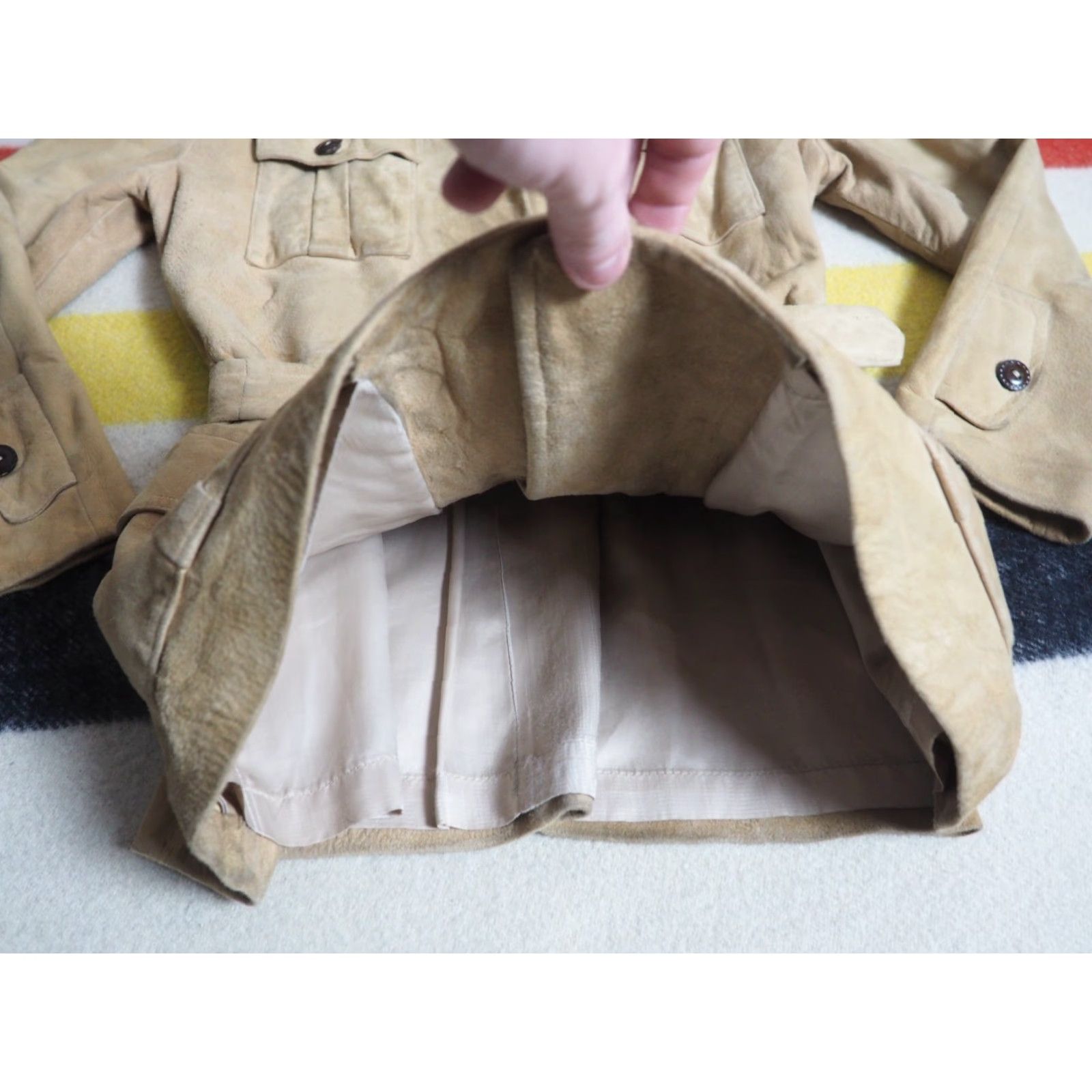 Scully VTG 60s 70s Scully Leather Coat Brown Suede Hippy Boho Womens S Coat Size S / US 4 / IT 40 - 4 Thumbnail