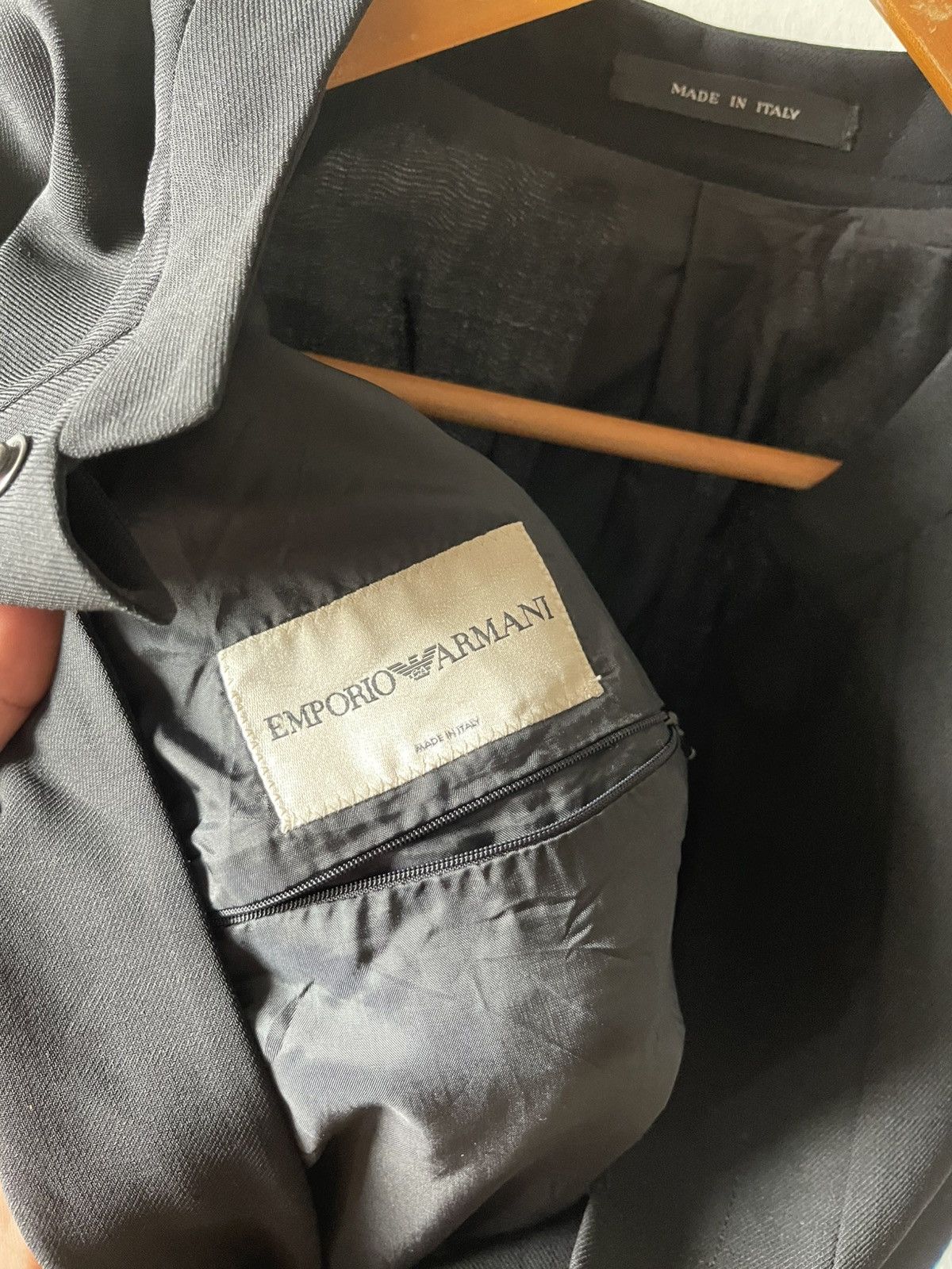 Emporio Armani Vintage Emporio Armani Mandarin Collar Size US M / EU 48-50 / 2 - 10 Thumbnail