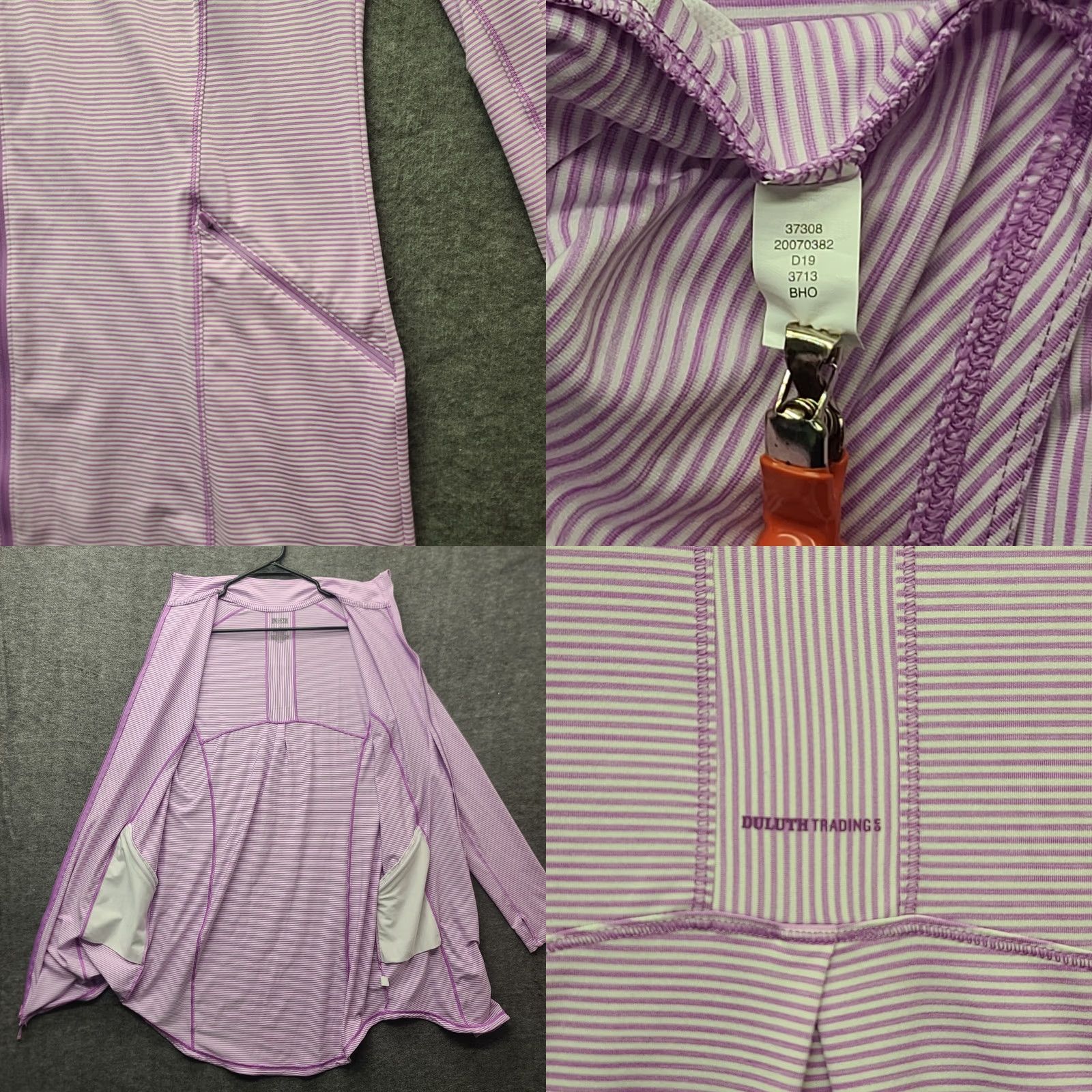Vintage Duluth Armachillo Top Women’s L Regular Fit Cooling Full Zip Lightweight Tunic Purple Long Sleeve Size L / US 10 / IT 46 - 8 Thumbnail
