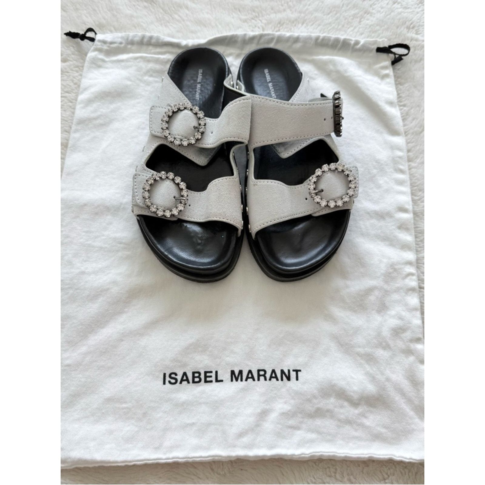Isabel Marant Isabel Marant women suede sandals with crystals size 36 EU Size US 6 / IT 36 - 1 Thumbnail