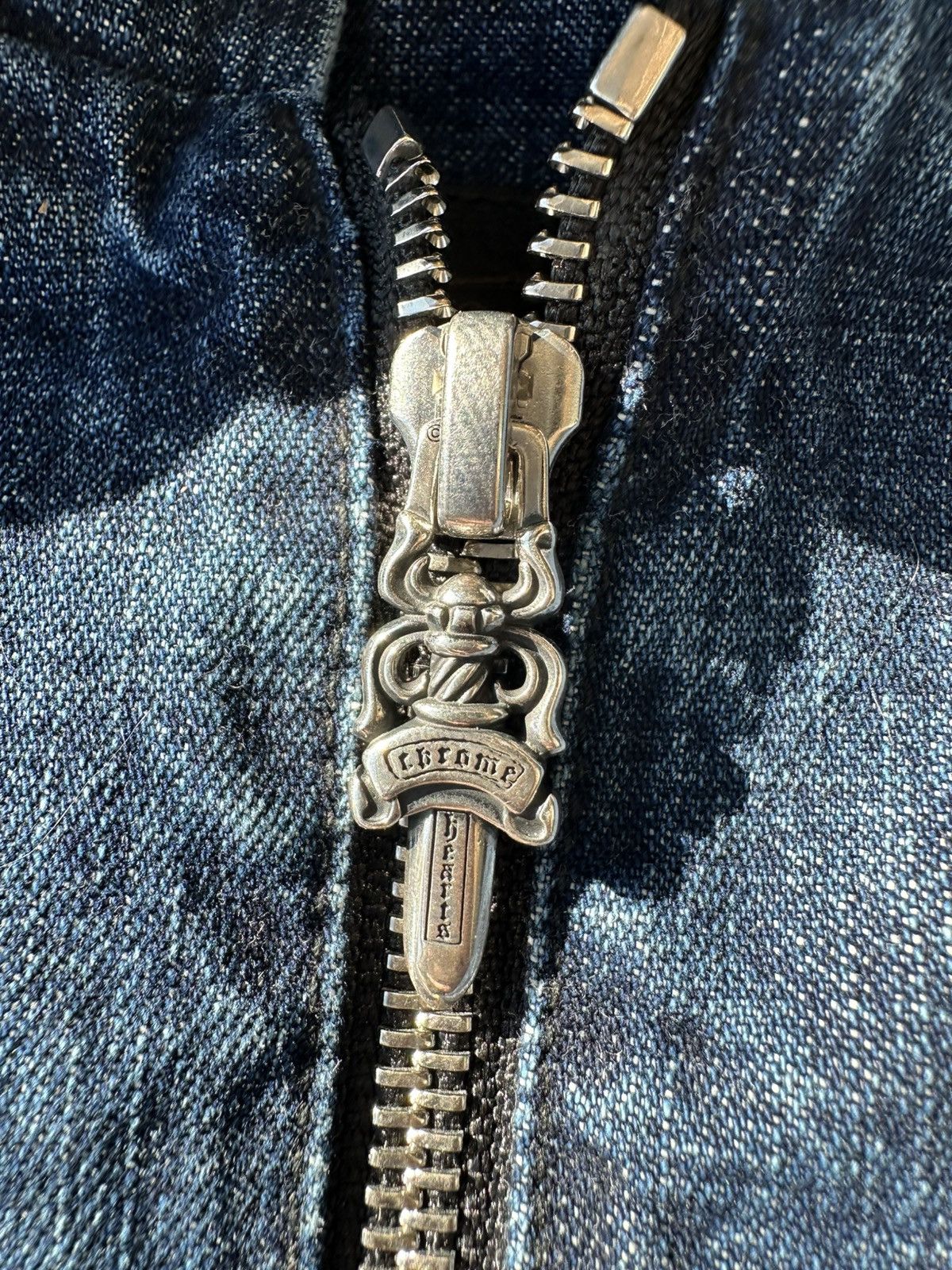 Chrome Hearts Chrome Hearts Denim half zip hoodie Size US M / EU 48-50 / 2 - 4 Thumbnail