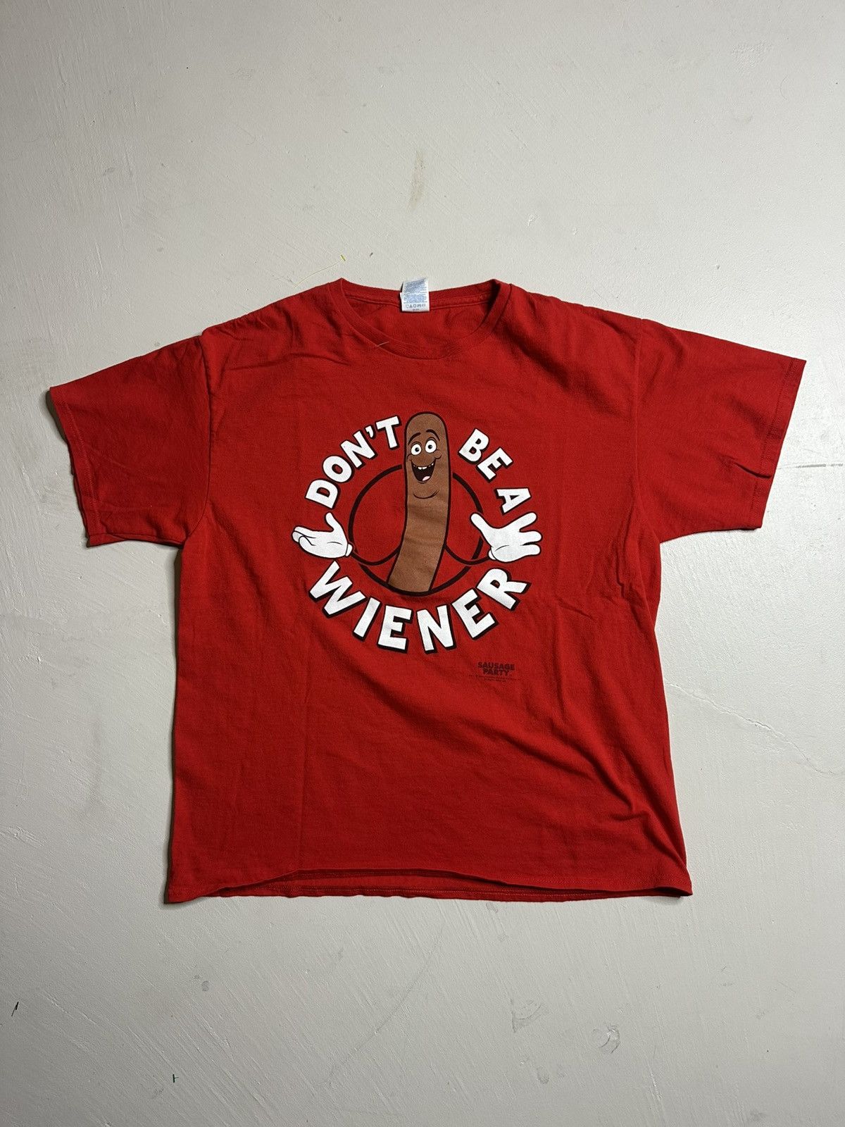 Vintage Y2K 2000s “Don’t Be A Wiener” Sausage Party Movie Promo Tee Size US XL / EU 56 / 4 - 3 Thumbnail