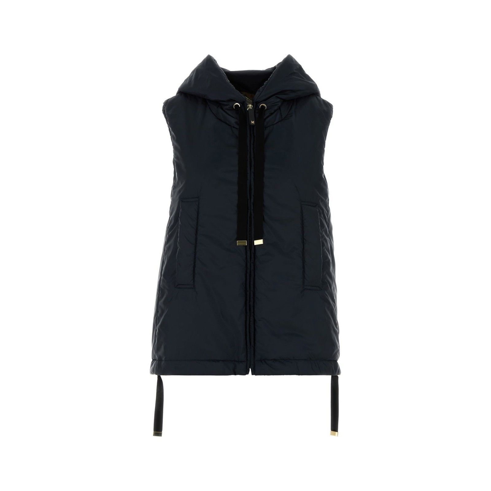 Max Mara MAX MARA Greengo Navy Blue Polyester Sleevless Jacket New & Size M / US 6-8 / IT 42-44 - 1 Thumbnail