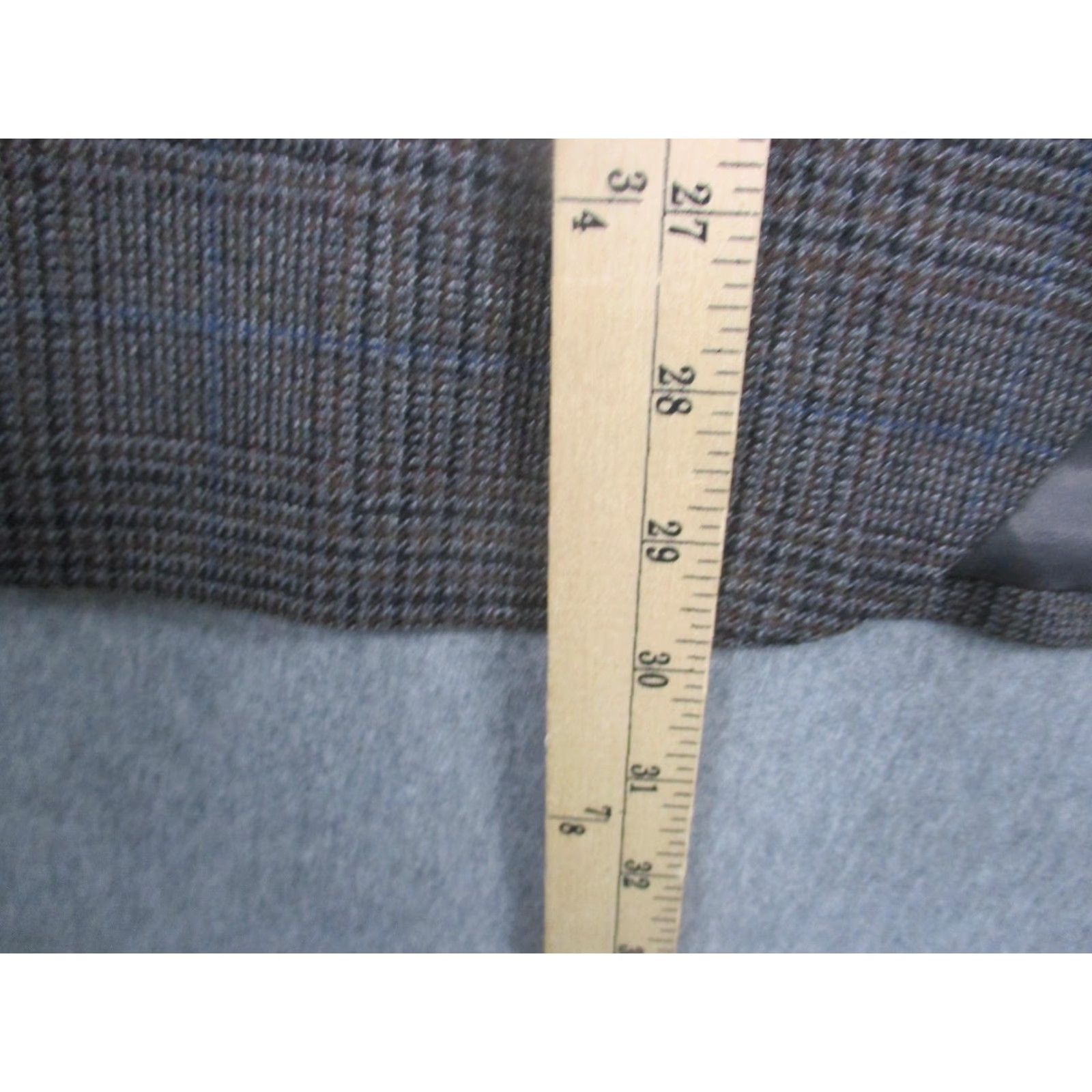 Ralph Lauren VINTAGE Lauren Ralph Lauren Jacket Mens 42S Brown Wool Glen Plaid Blazer Sport Coat Size 42R - 3 Thumbnail