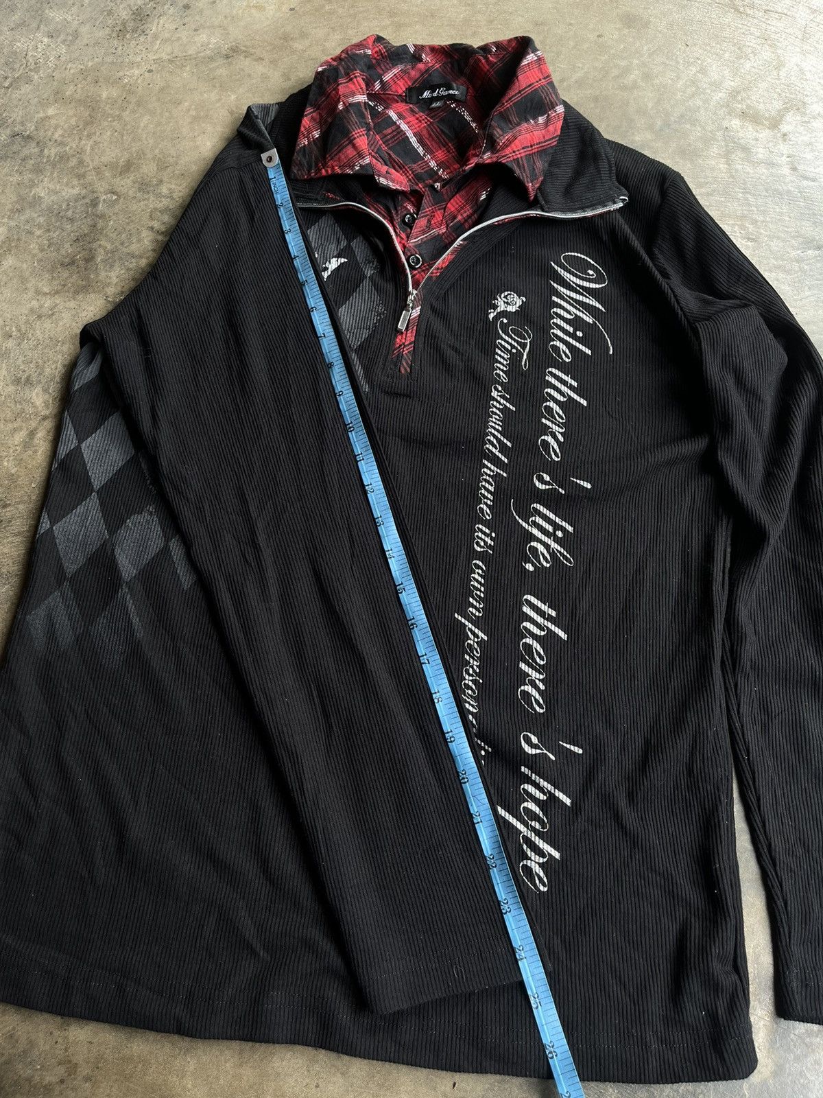If Six Was Nine 2000s Japanese Double Layer Poem Gothic Seditionaries Punk Size US L / EU 52-54 / 3 - 10 Thumbnail