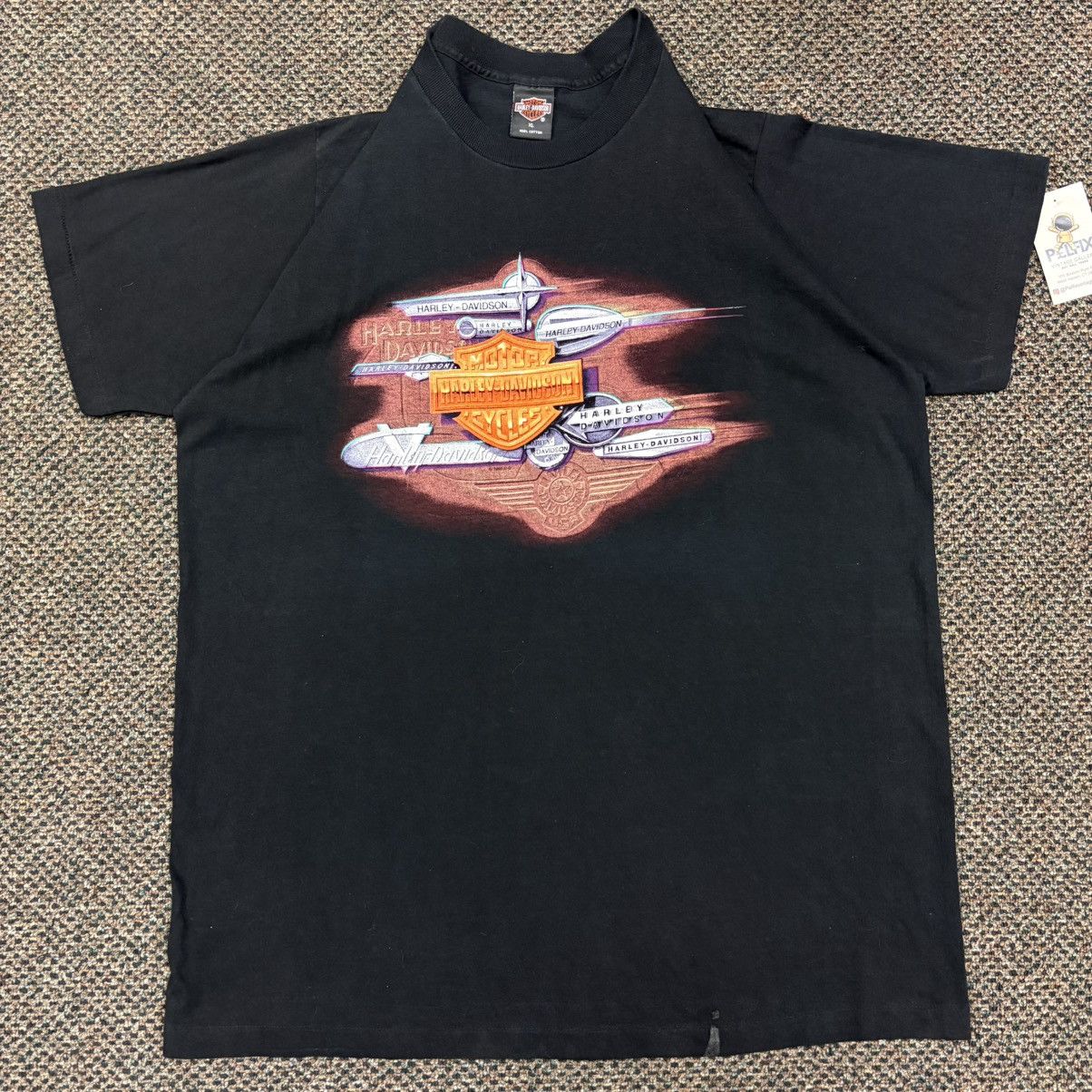 Harley Davidson 1995 Vintage Harley Davidson T-shirt Size XL Size US XL / EU 56 / 4 - 1 Thumbnail