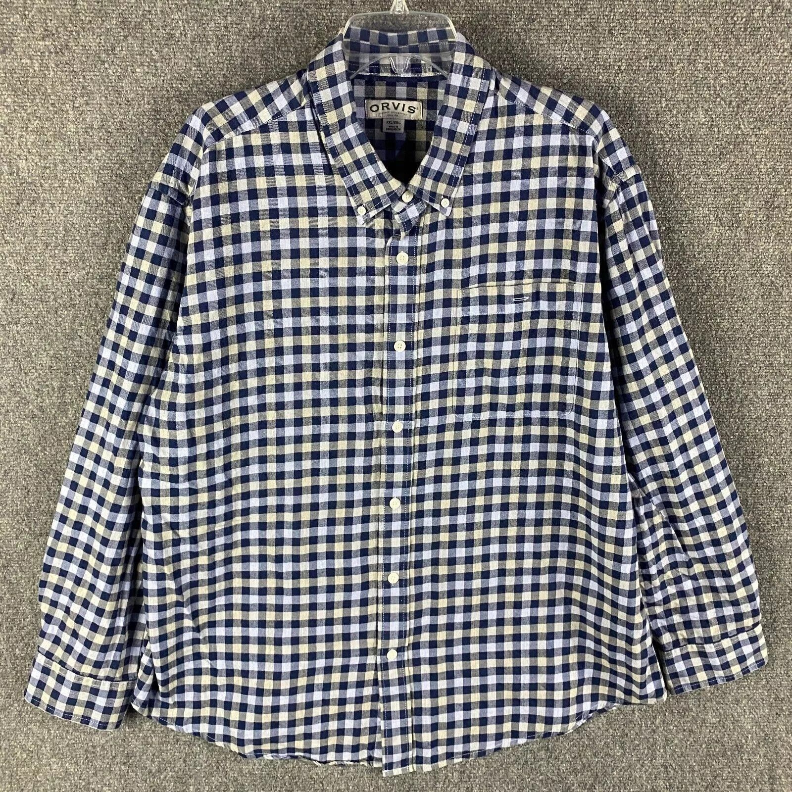 Orvis Orvis Flannel Shirt Men's XXL 2XL Button Down Checkers Size US XXL / EU 58 / 5 - 1 Thumbnail
