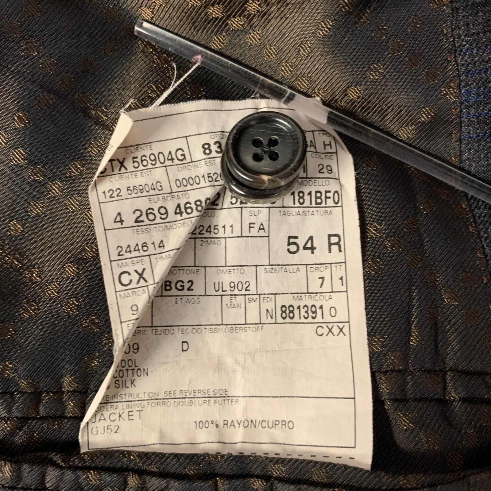 Gucci GUCCI 42 Grey Blue Ombre Plaid Wool Blend Sport Coat Size 42R - 8 Thumbnail