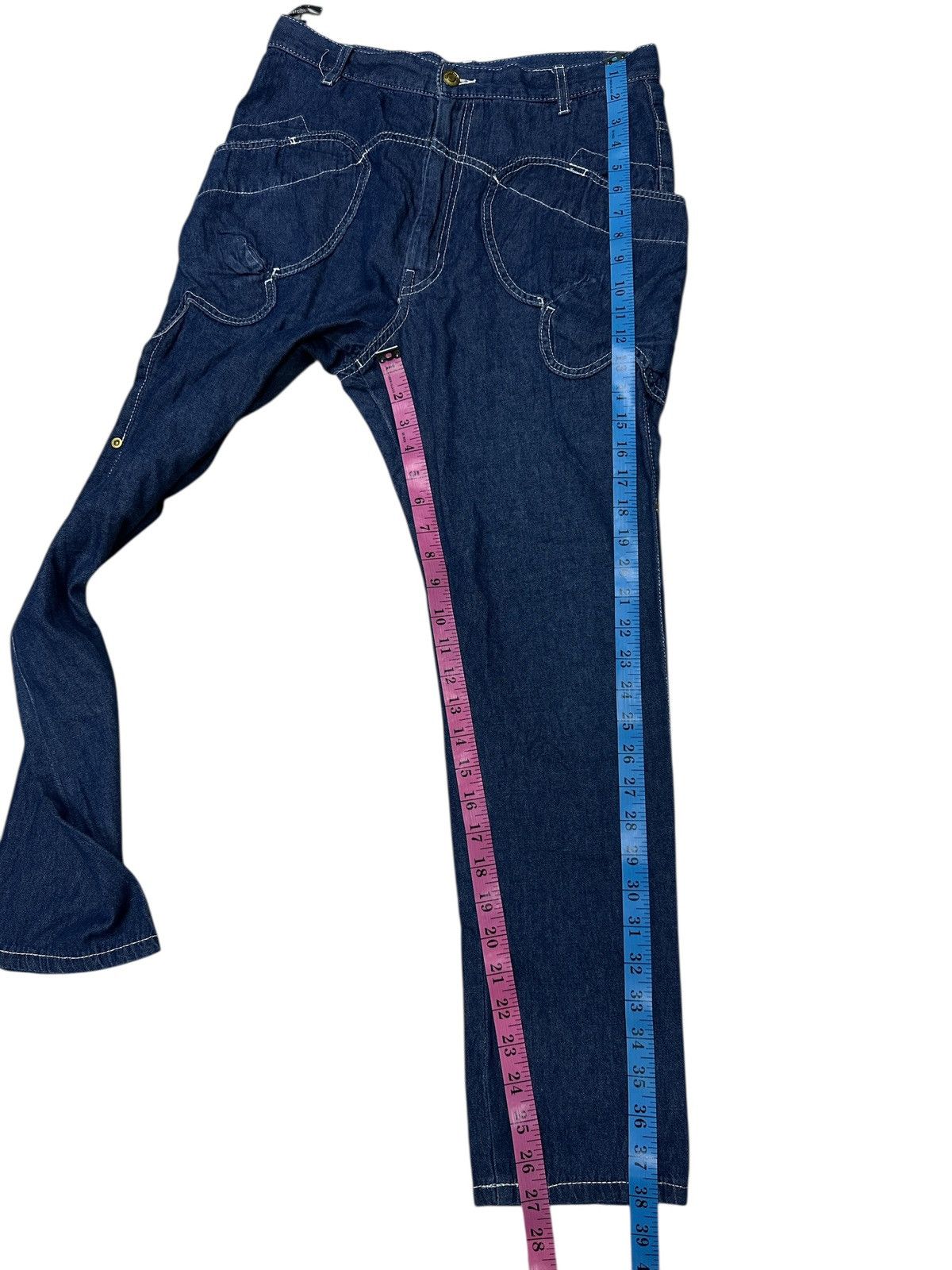 Kapital Mericbecoup Issey Miyake Blue Indigo . Size US 32 / EU 48 - 6 Thumbnail