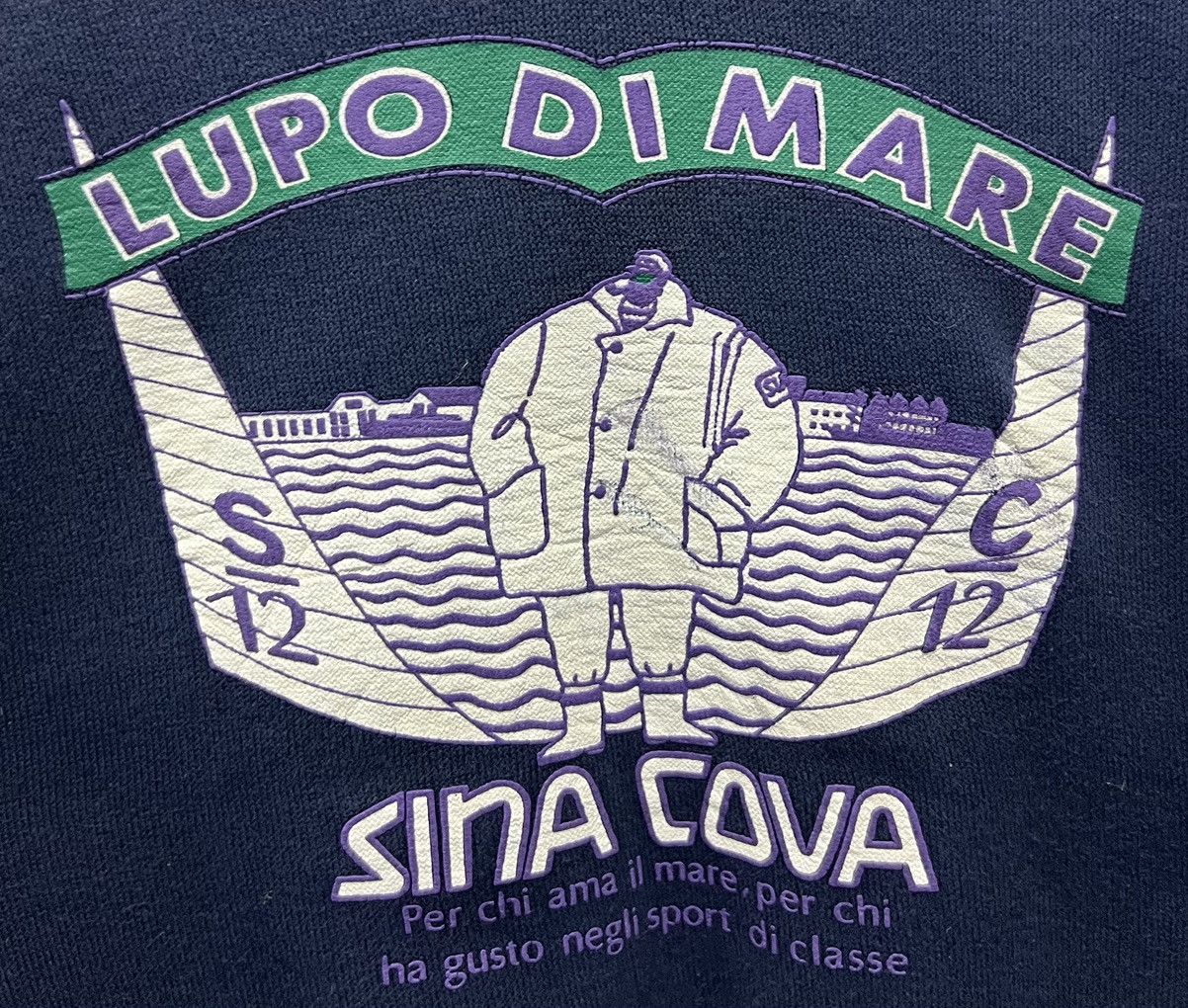 Japanese Brand × Vintage VINTAGE LUPO DI MARE SINA COVA SWEATSHIRT Size US L / EU 52-54 / 3 - 3 Thumbnail