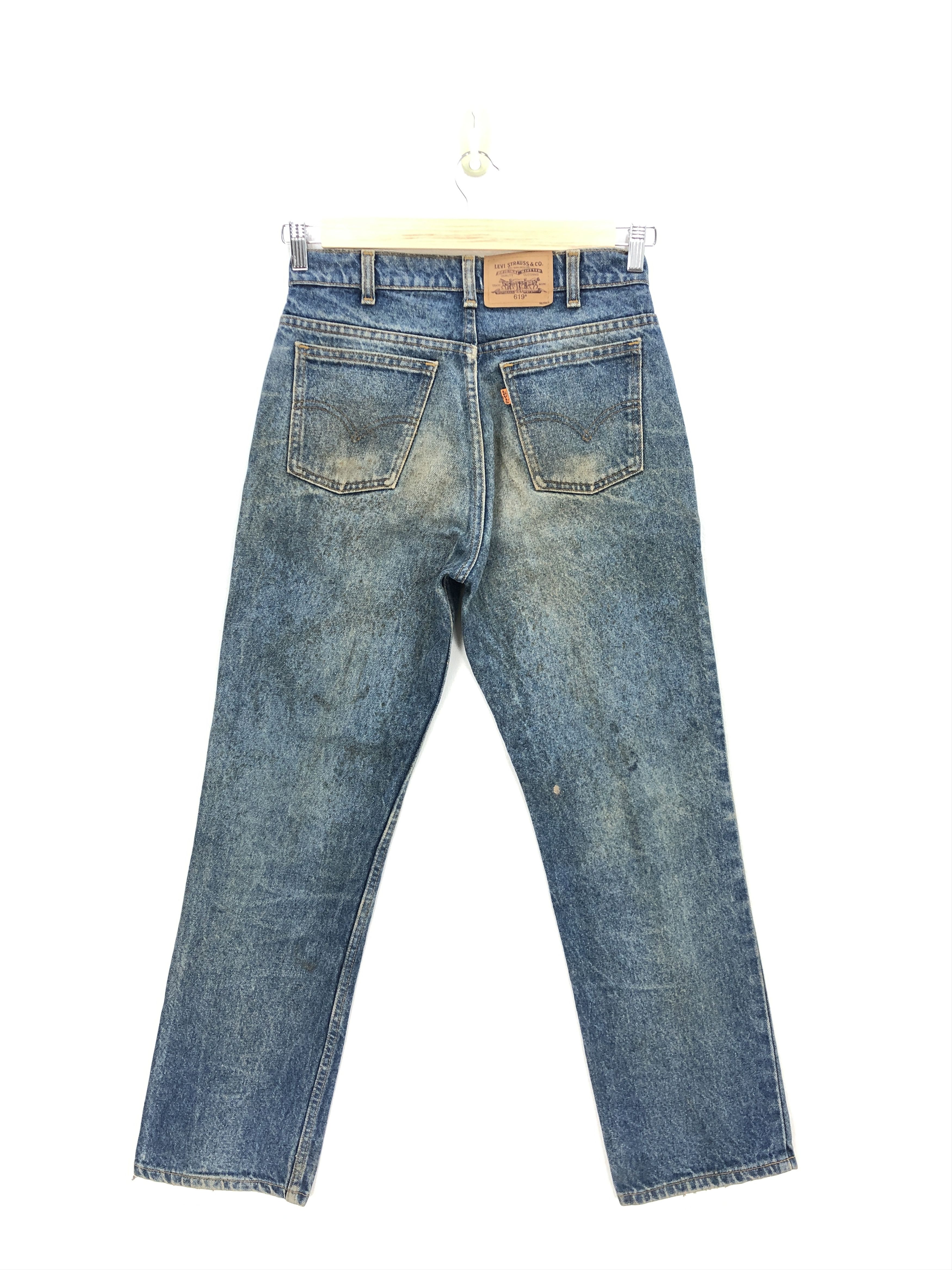 Levi's Vintage Levis Dirty Wash Jeans Levi's 619 Stonewash Denim Size 28" / US 6 / IT 42 - 2 Thumbnail