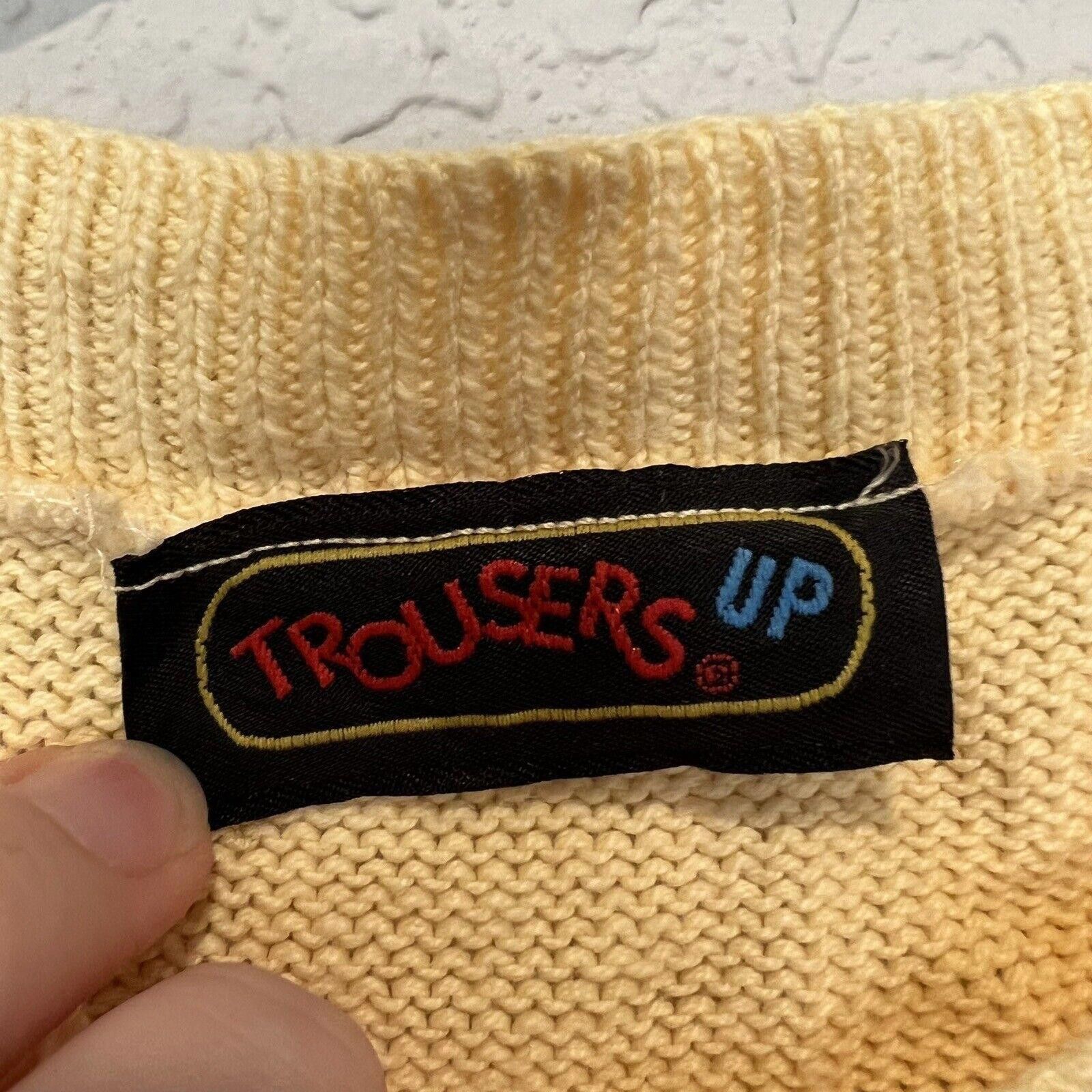 Designer Vintage 70’s Trousers Up Sweater Size Small Size S / US 4 / IT 40 - 3 Thumbnail
