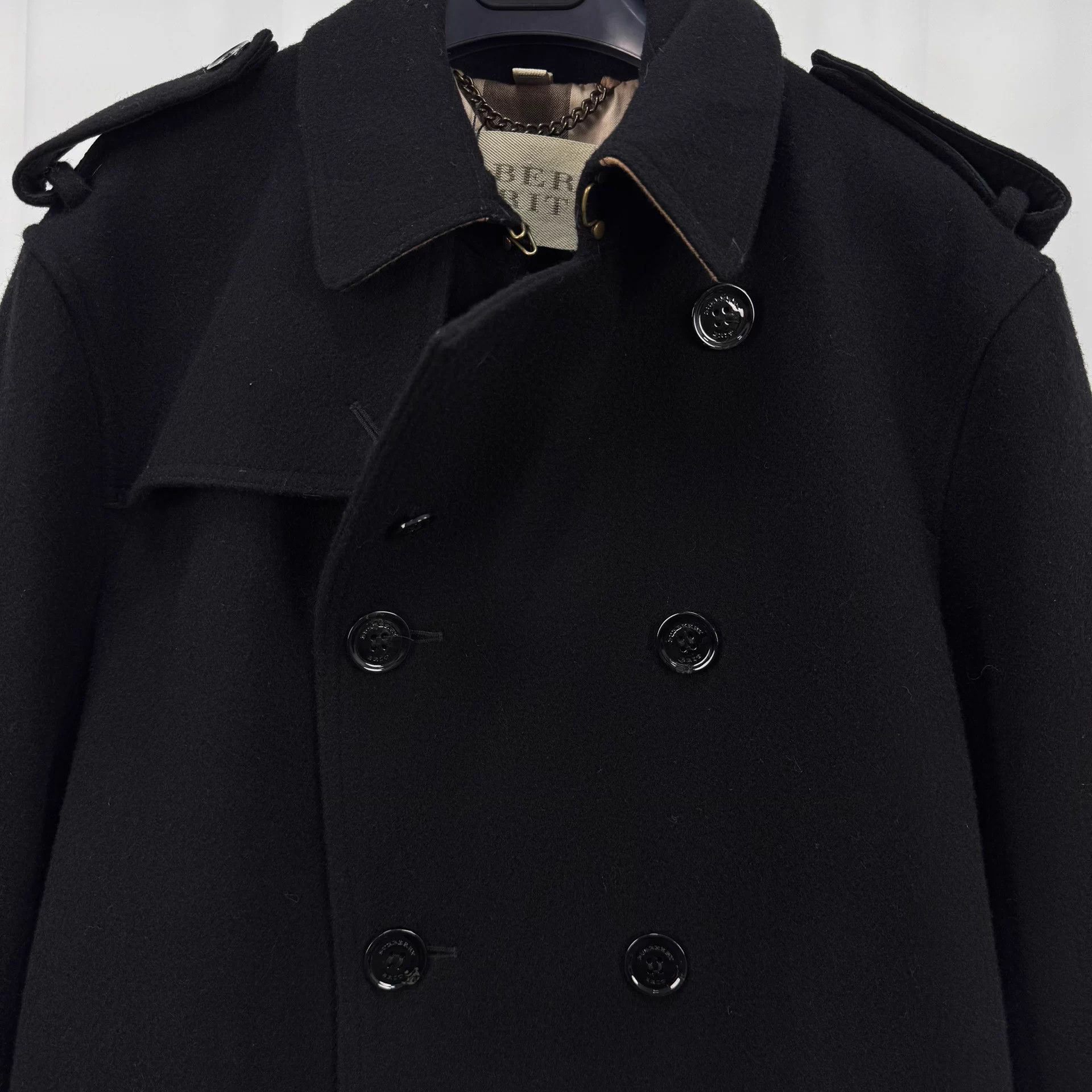 Burberry Burberry double-breasted check lining wool coat L like new Size US L / EU 52-54 / 3 - 3 Thumbnail