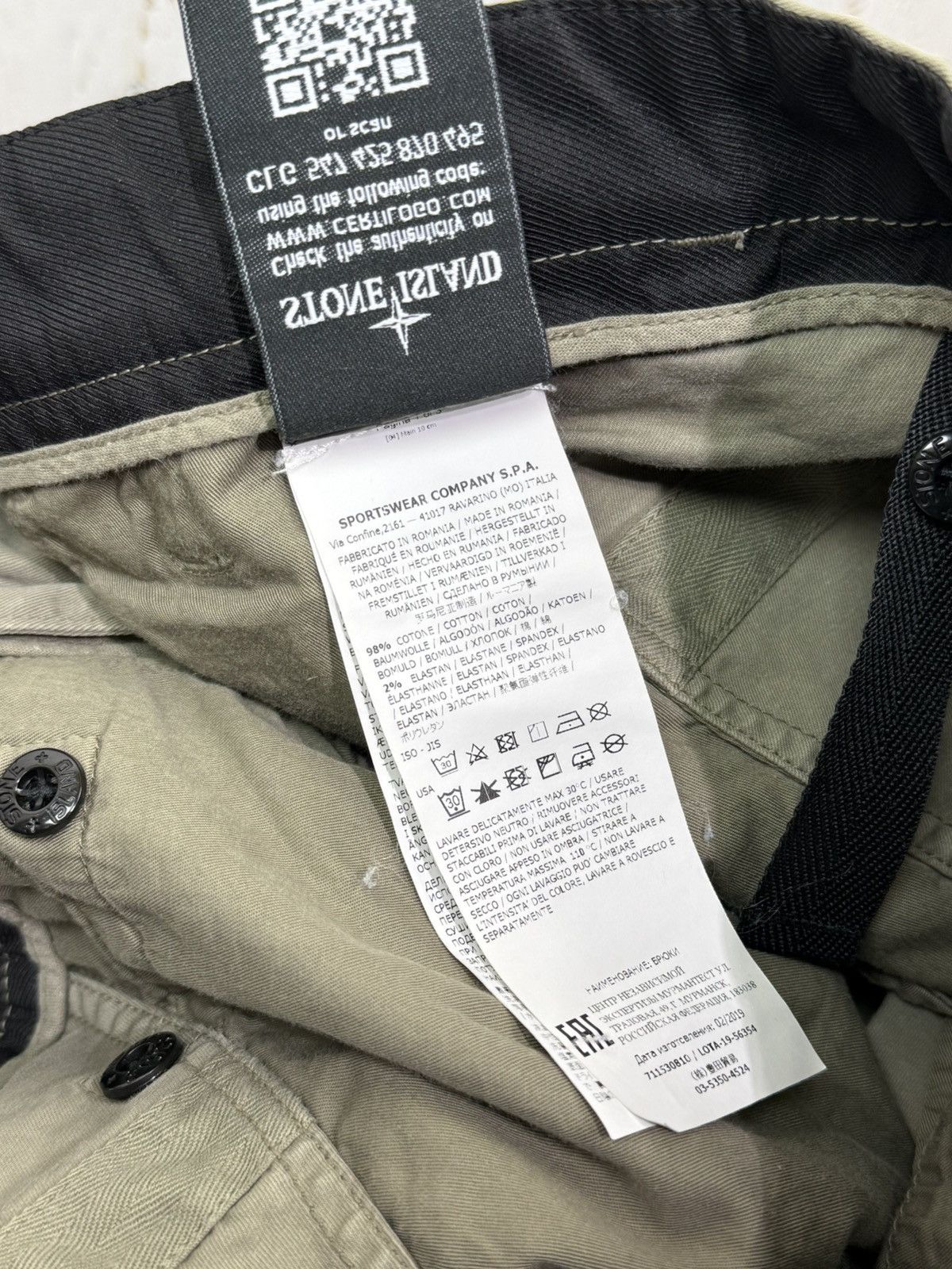 Stone Island Stone Island 19AW Cargo Pants Trousers Size 34 Type SL Size US 34 / EU 50 - 13 Thumbnail