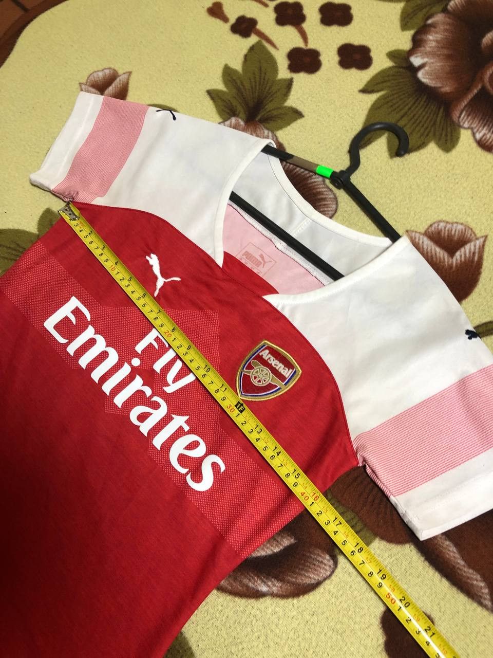 Puma ARSENAL HOME WOMEN FOOTBALL SHIRT SOCCER JERSEY PUMA Size S / US 4 / IT 40 - 14 Thumbnail