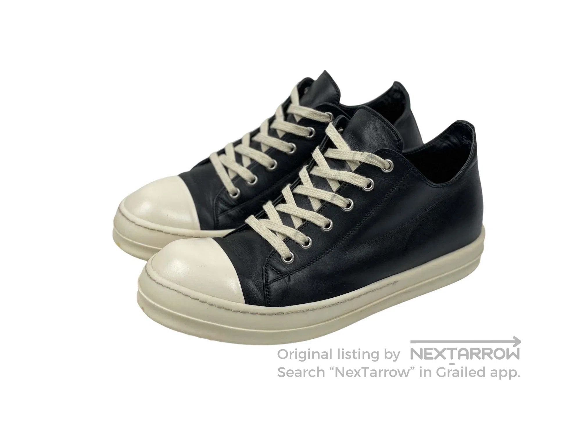 Rick Owens RICK OWENS Main Line Leather Converse Low-cut Shoes Size US 8 / EU 41 - 1 Thumbnail