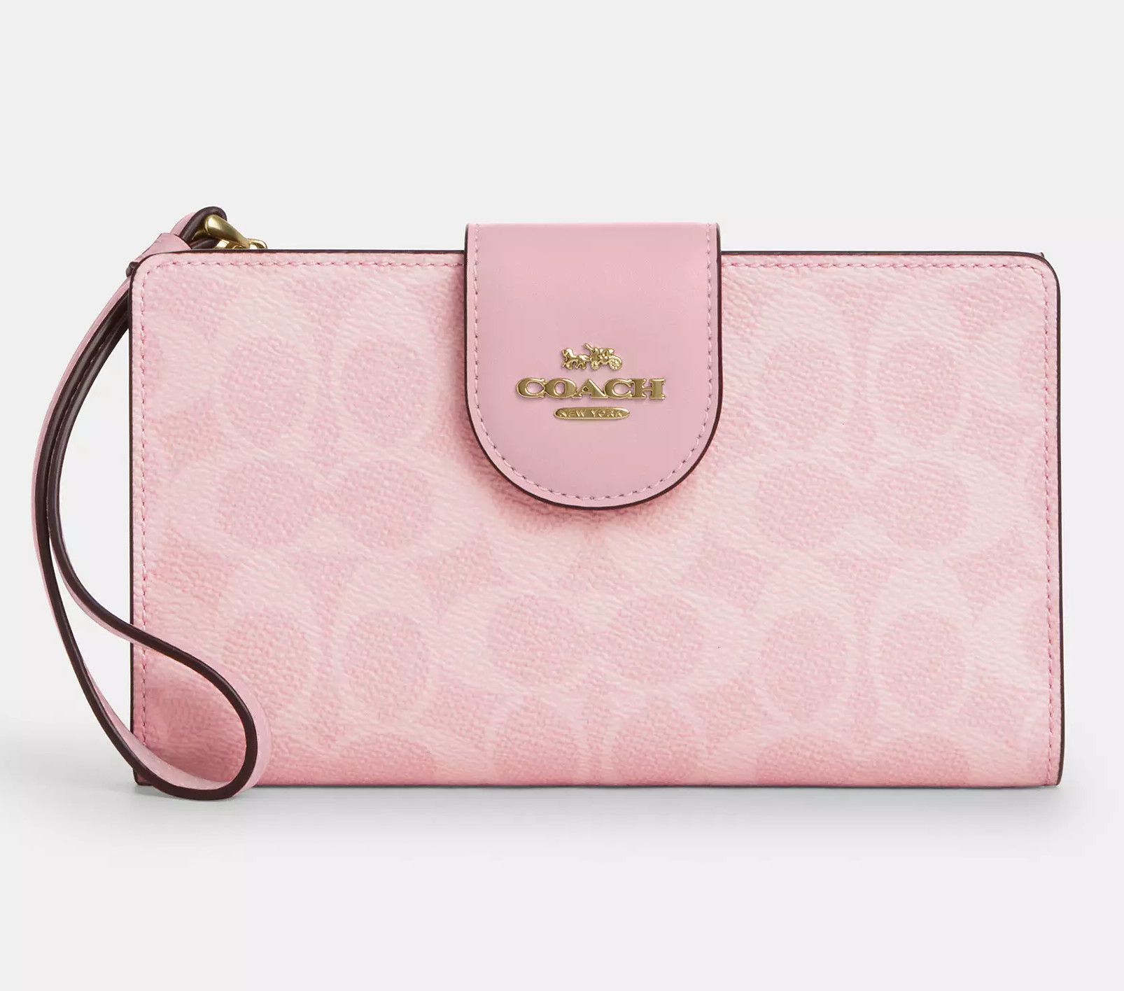Coach NWT Coach Phone Wallet In Signature Canvas CW780 Size ONE SIZE - 7 Thumbnail