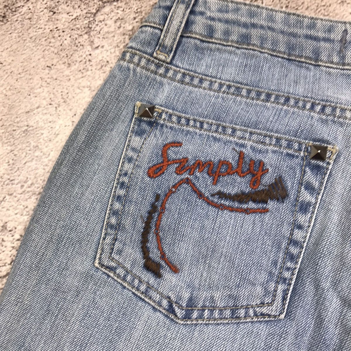 Vintage Vintage Y2K Distressed Baggy Flared Jeans Grunge Skate 30 Size 30" / US 8 / IT 44 - 4 Thumbnail