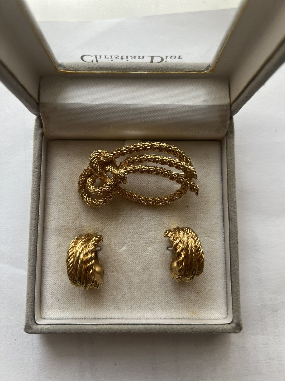 Dior Vintage Christian Dior brooch and earrings set Size ONE SIZE - 9 Thumbnail