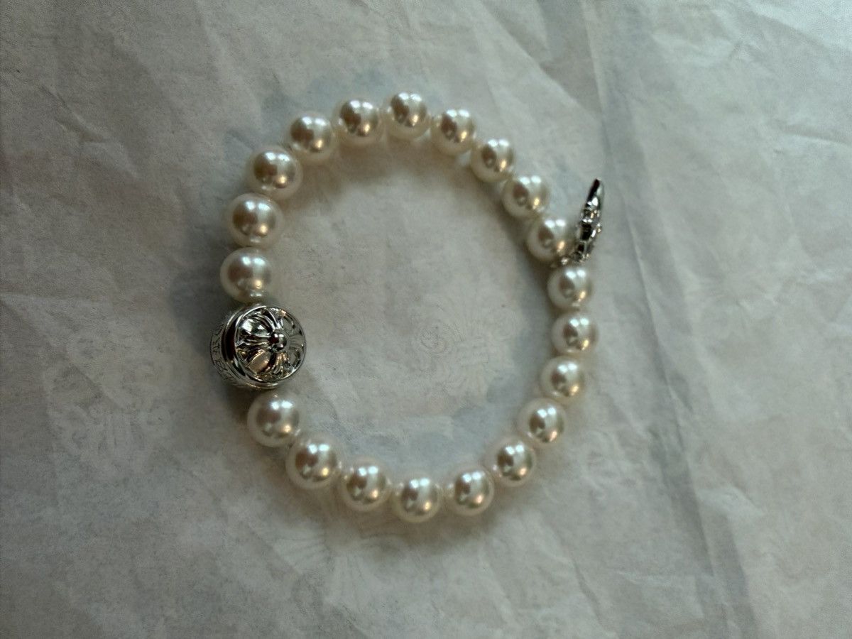 Chrome Hearts Chrome Hearts X Mikimoto 18K White Gold Akoya Pearl Bracelet Size ONE SIZE - 9 Thumbnail