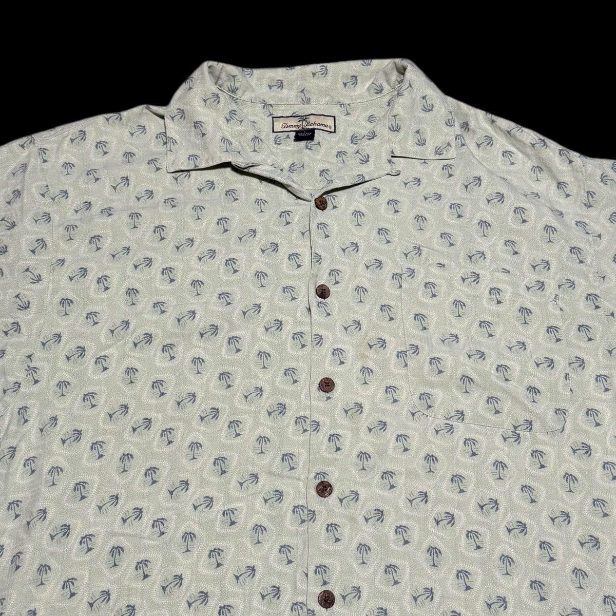 Tommy Bahama Tommy Bahamas Palm Tree Stained Hawaiian Shirt Adult L Size US L / EU 52-54 / 3 - 2 Thumbnail