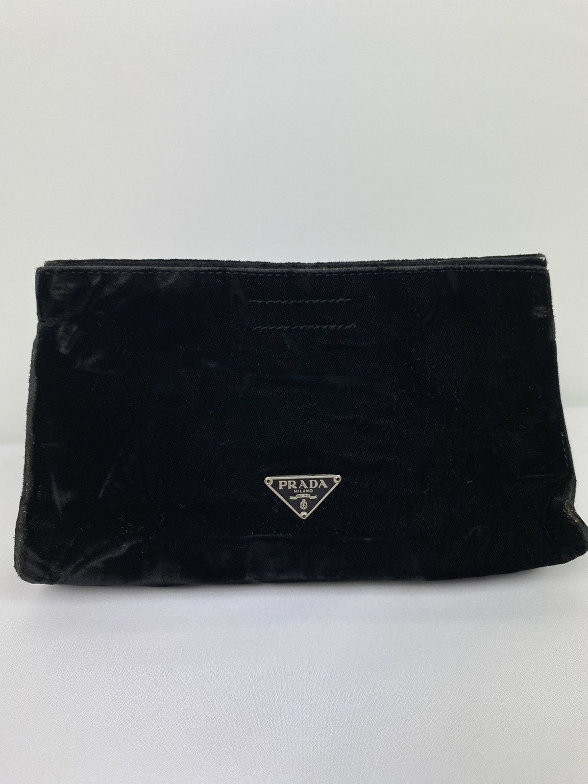 Suede Tessuto Cosmetic Bag