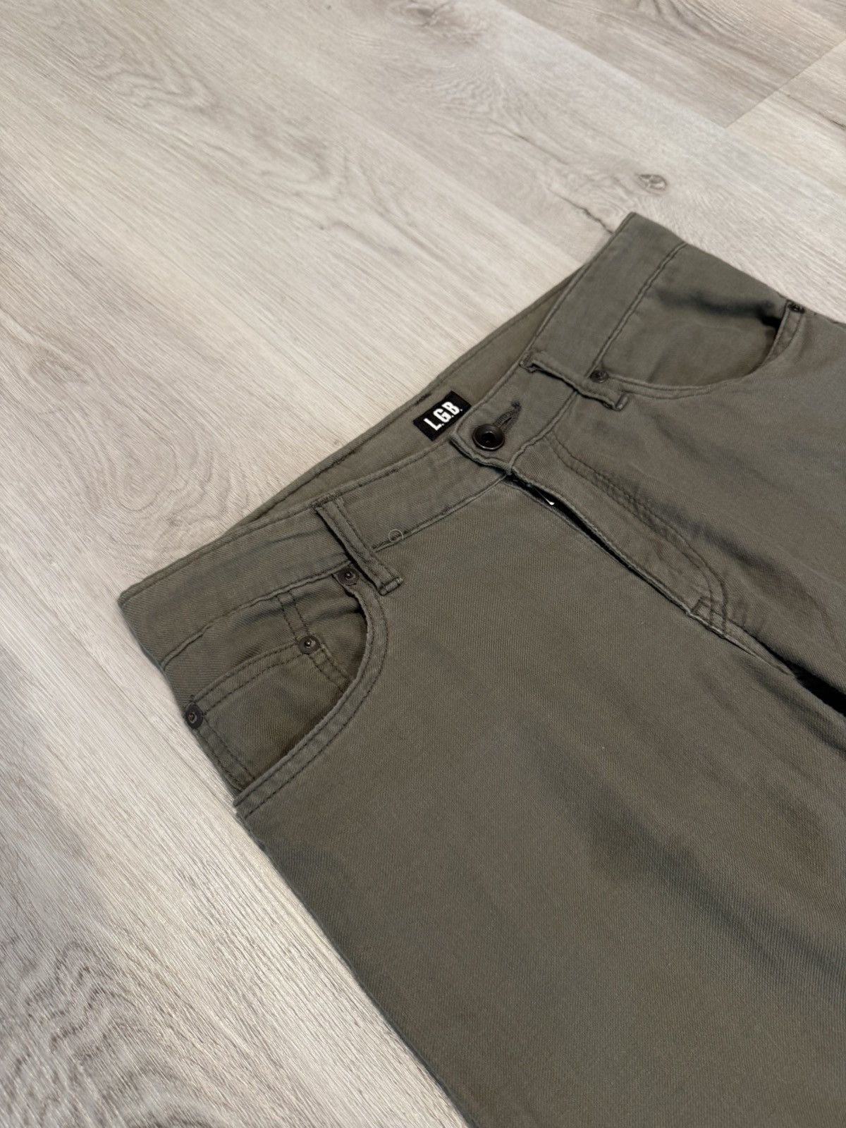 Le Grande Bleu (L.G.B.) lgb baggy 6646c wide leg flared bell bottom pants!! Size US 30 / EU 46 - 3 Thumbnail