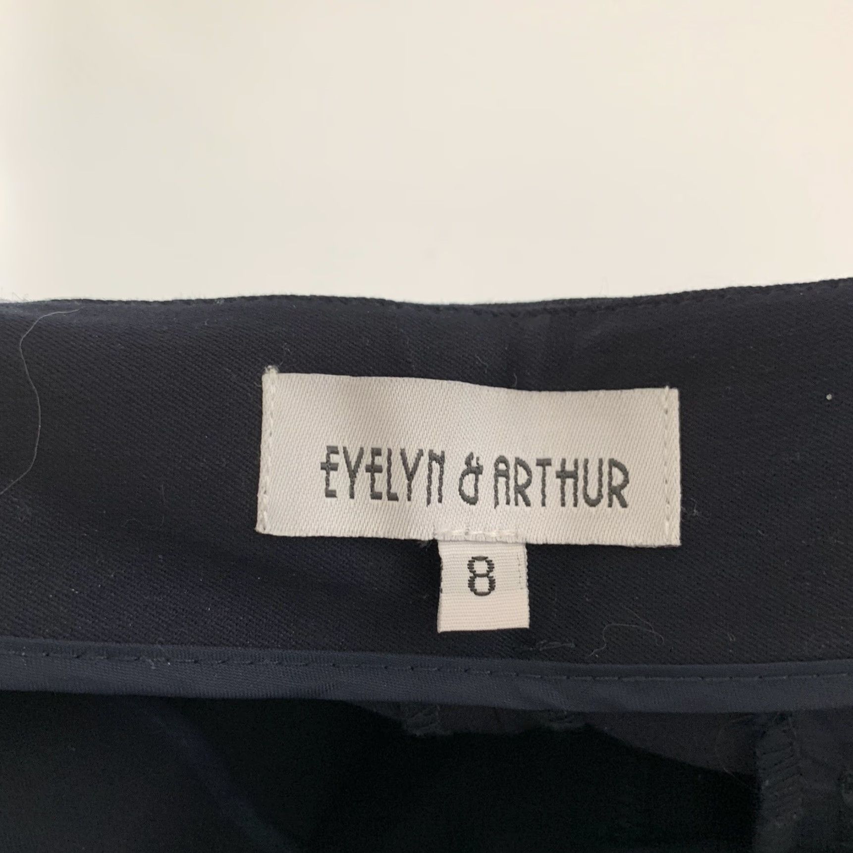 Vintage Evelyn & Arthur Ankle Chino Pants Women's Size 8 Navy Blue Size 30" / US 8 / IT 44 - 2 Thumbnail