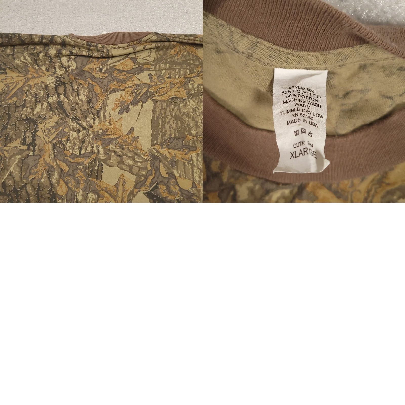 Vintage VINTAGE SNIPER T Shirt Adult XL Brown Tree Camo Long Sleeve Crew Neck Ace Sportswear Men 80s 90s Outdoor Sports Camouflage Jersey Cotton Classic Shirt Size US XL / EU 56 / 4 - 9 Thumbnail