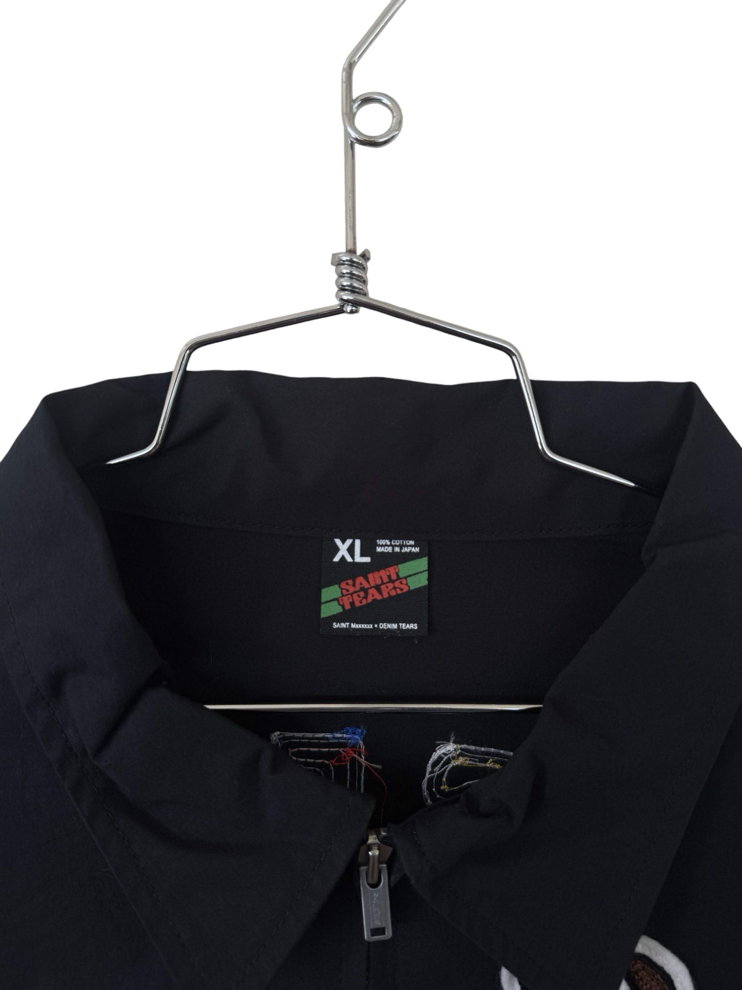 Saint Michael SAINT TEARS 'CHOSE YOUR SAVIOR' CHAIN-STITCHED COACH JACKET Size US XL / EU 56 / 4 - 13 Thumbnail