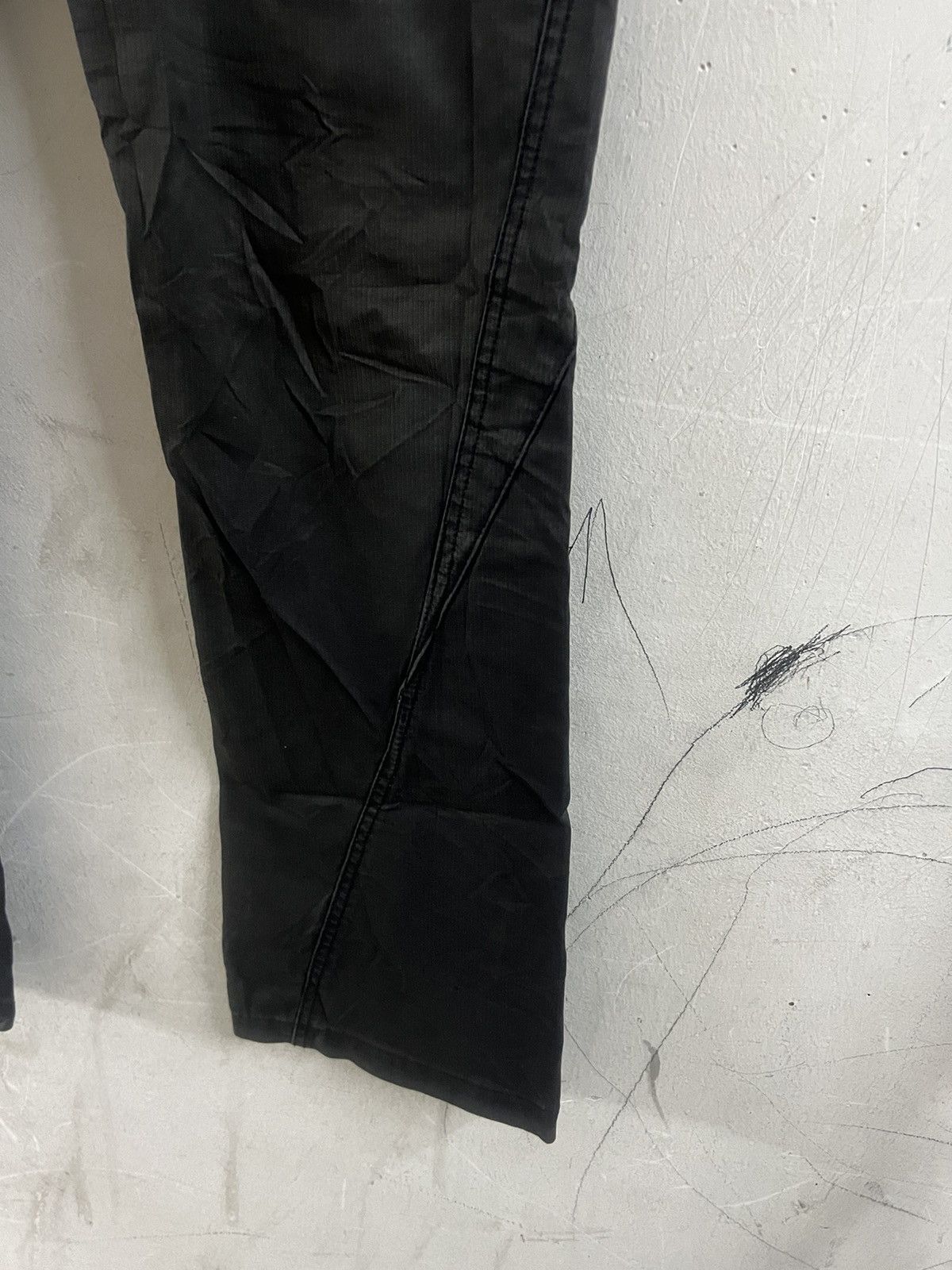 Designer × Japanese Brand BLACK FADED MK MICHEL KLIEN HOMME COTTON PANT Size US 32 / EU 48 - 4 Thumbnail