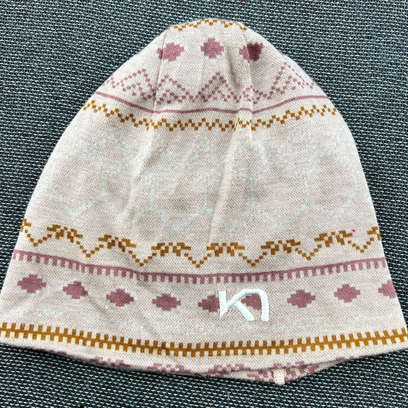 Vintage Kari Traa Womens Beanie Hat One Size Fair Isle Merino Wool Knitted Size ONE SIZE - 2 Thumbnail