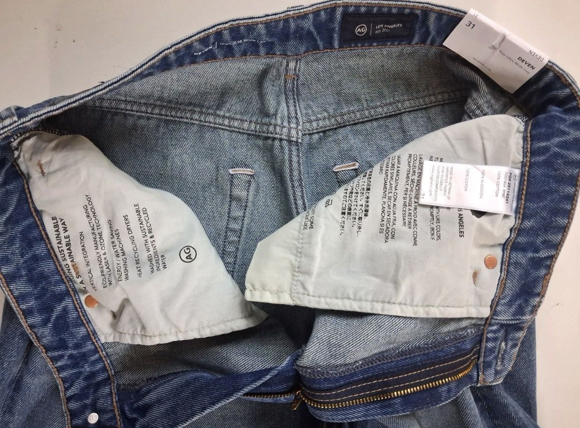 AG Adriano Goldschmied AG Adriano Goldschmied Size 31 Ultra Wide Leg Republic Deven Size 31" - 20 Thumbnail