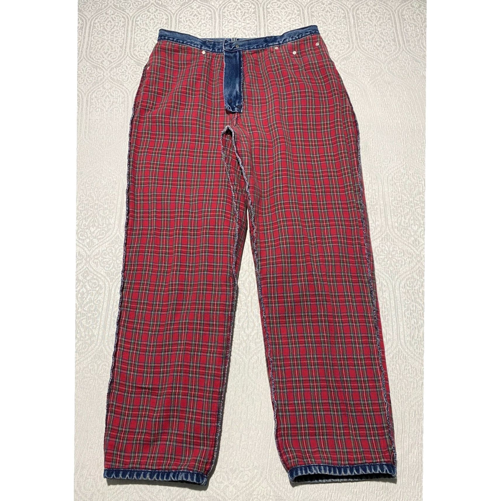 Vintage LL Bean Jeans Relaxed Fit Lined Blue Denim Women's 16 Reg Winter Pants Size 38" / US 16 / IT 52 - 3 Thumbnail