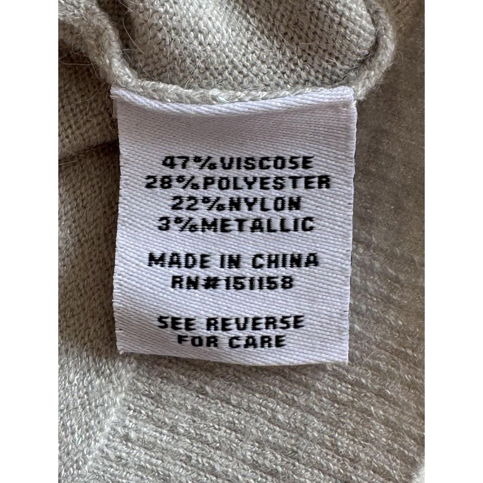 &Daughter 525 Metallic Color Hoodie Womens S Gray Knit Lightweight Size S / US 4 / IT 40 - 4 Thumbnail