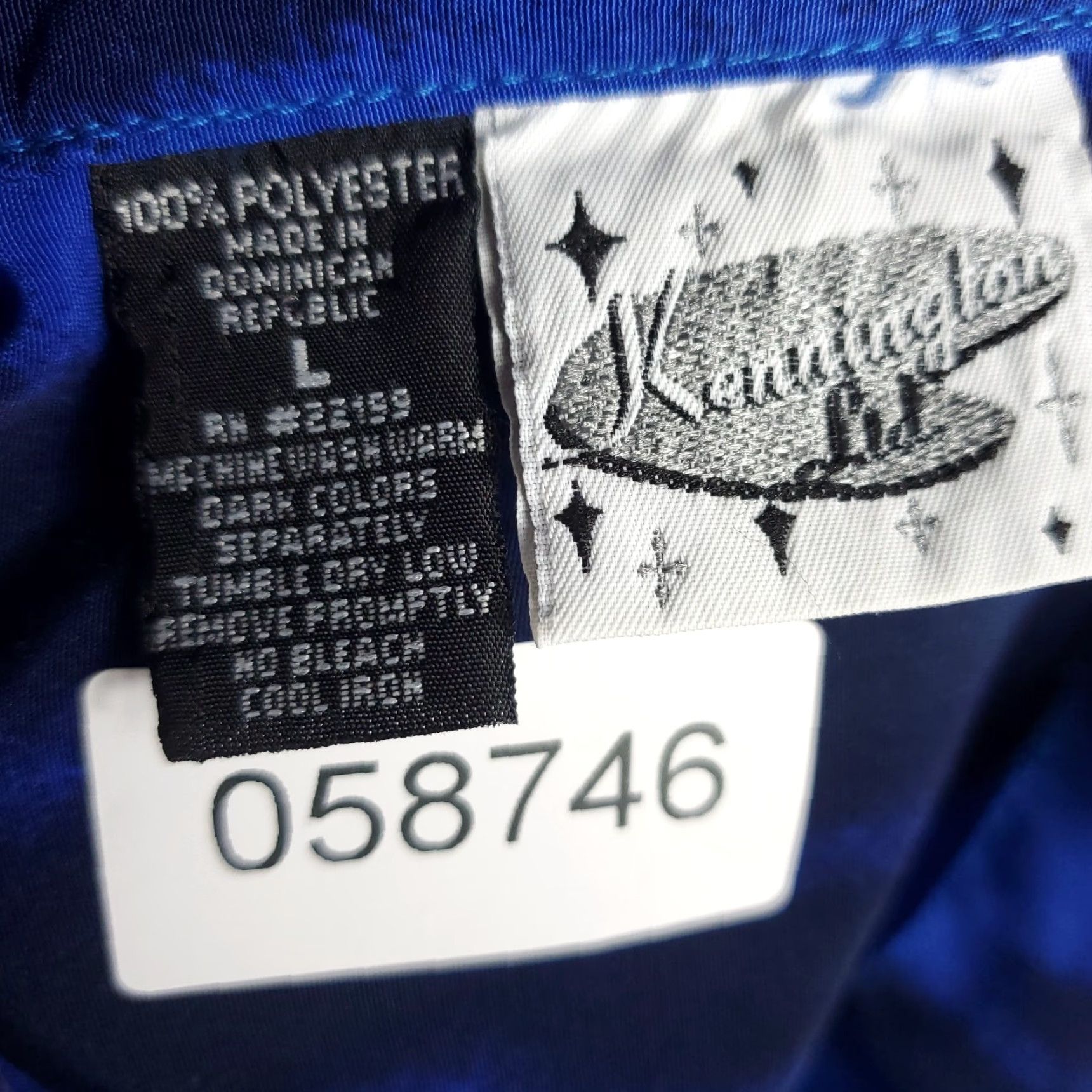 Vintage Kennington Shirt Mens Large Blue Hawaiian Camp Collar Button Up Polyester Size US L / EU 52-54 / 3 - 7 Thumbnail
