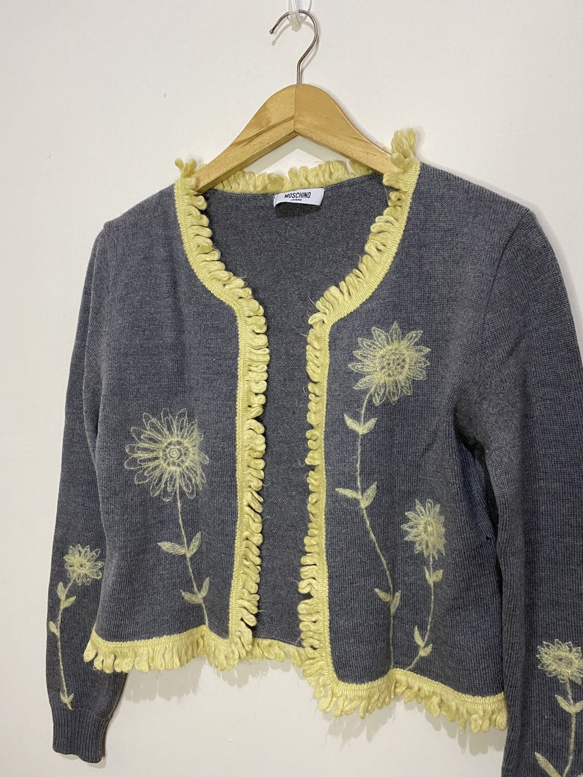 Moschino × Vintage Moschino Women’s Cardigan SunFlower Size M / US 6-8 / IT 42-44 - 2 Thumbnail