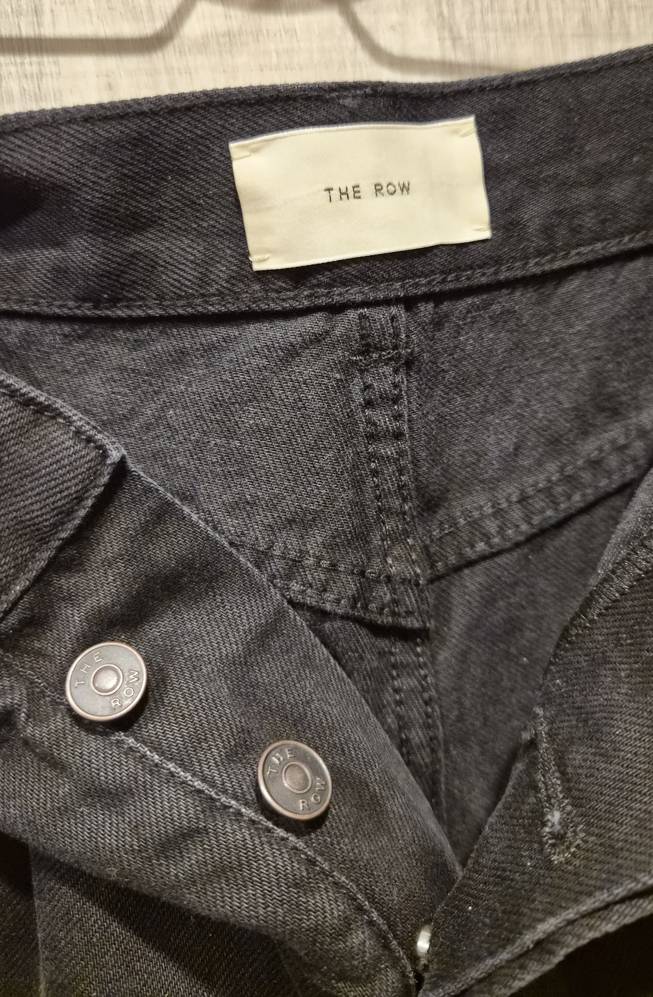The Row The Row Black Denim Straight-Leg Jeans Size US 30 / EU 46 - 3 Thumbnail