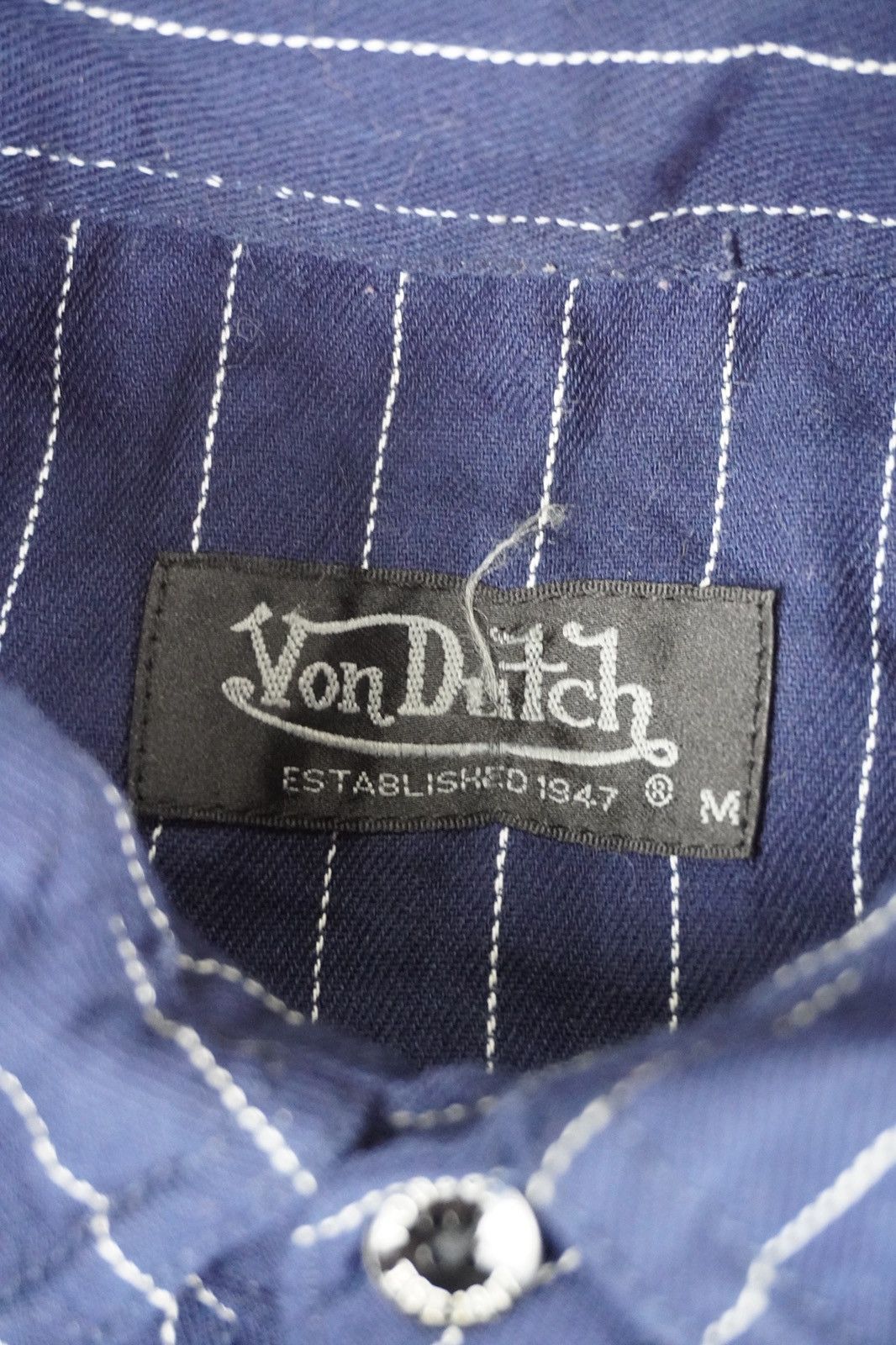 Von Dutch Von Dutch Leave Me In Peace Long sleeve denim embroidered Size US M / EU 48-50 / 2 - 7 Thumbnail