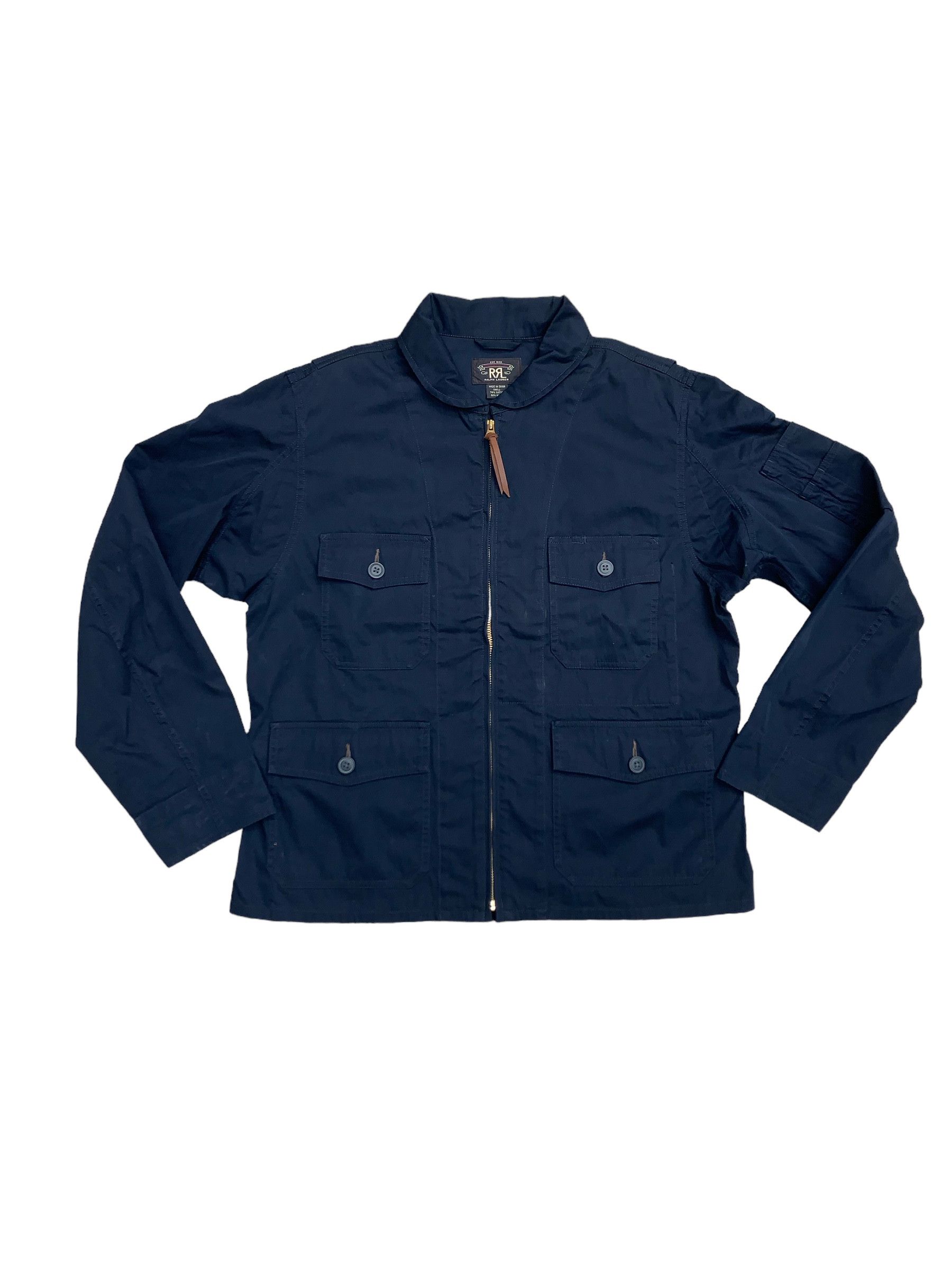 image of Rrl Ralph Laurent Vintage Multi-Pocket Jacket in Navy, Men's (Size Medium)