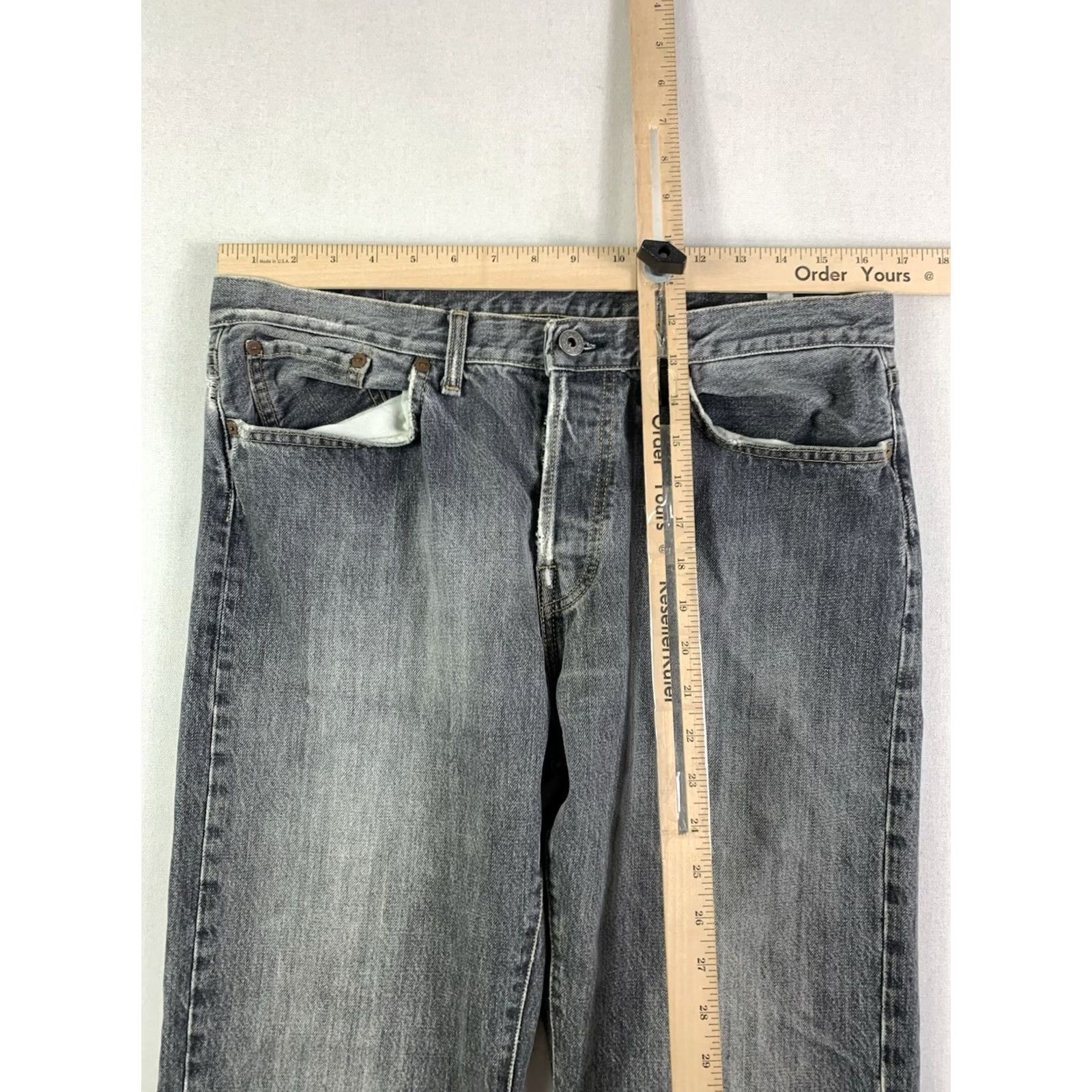 Replay VINTAGE Replay Jeans Mens 34 Gray vtg Blue Size W34 L32 Made Italy fits 33x32 y2K Size US 34 / EU 50 - 7 Thumbnail