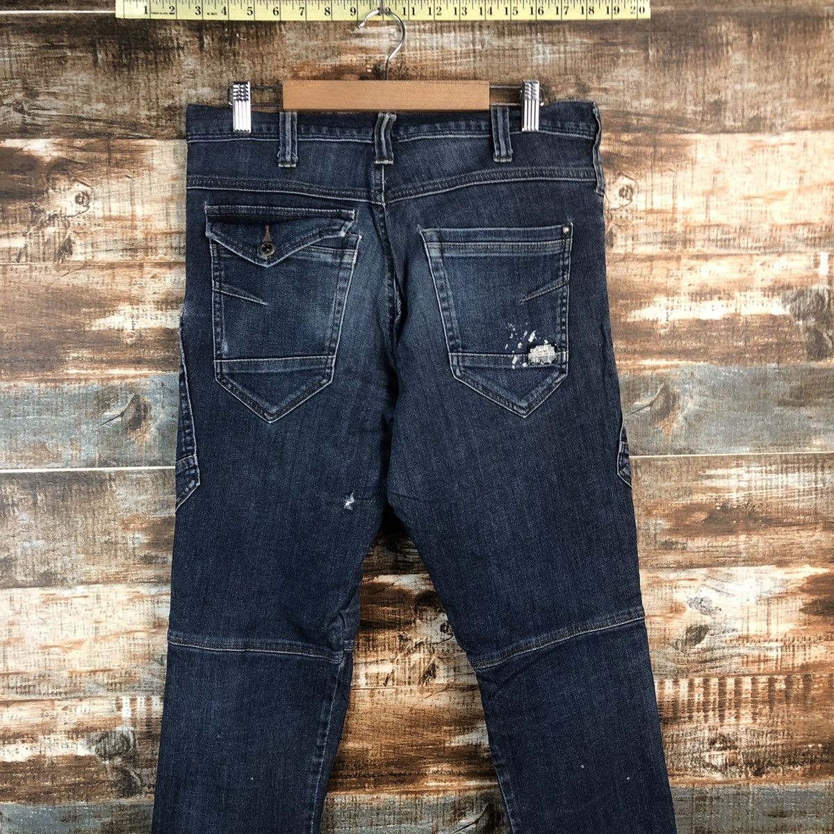 Japanese Brand DL Burtle Blue Utility worker Cargo Multipocket Pants #C649 Size US 32 / EU 48 - 15 Thumbnail