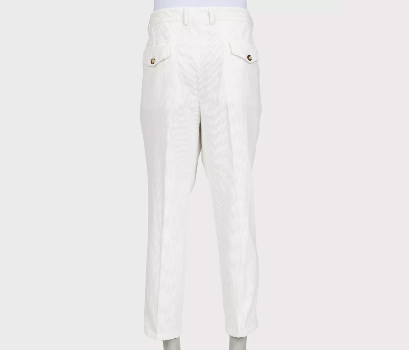 Brunello Cucinelli Brunello Cucinelli White Corduroy Pants IT54 Size US 38 / EU 54 - 3 Thumbnail