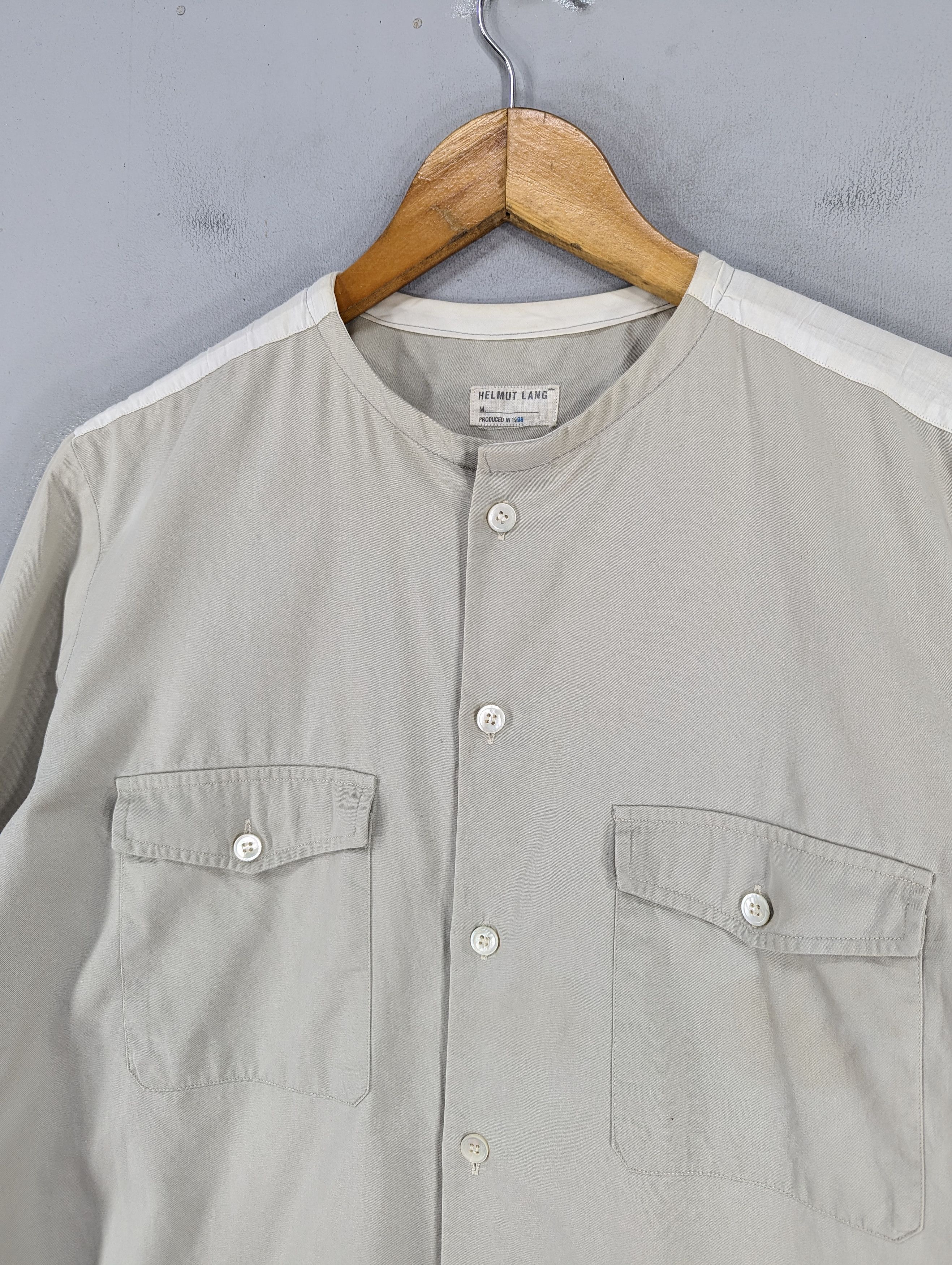 Helmut Lang 🔥Vintage 1998 Helmut Lang Button Ups Shirt Size US M / EU 48-50 / 2 - 5 Thumbnail