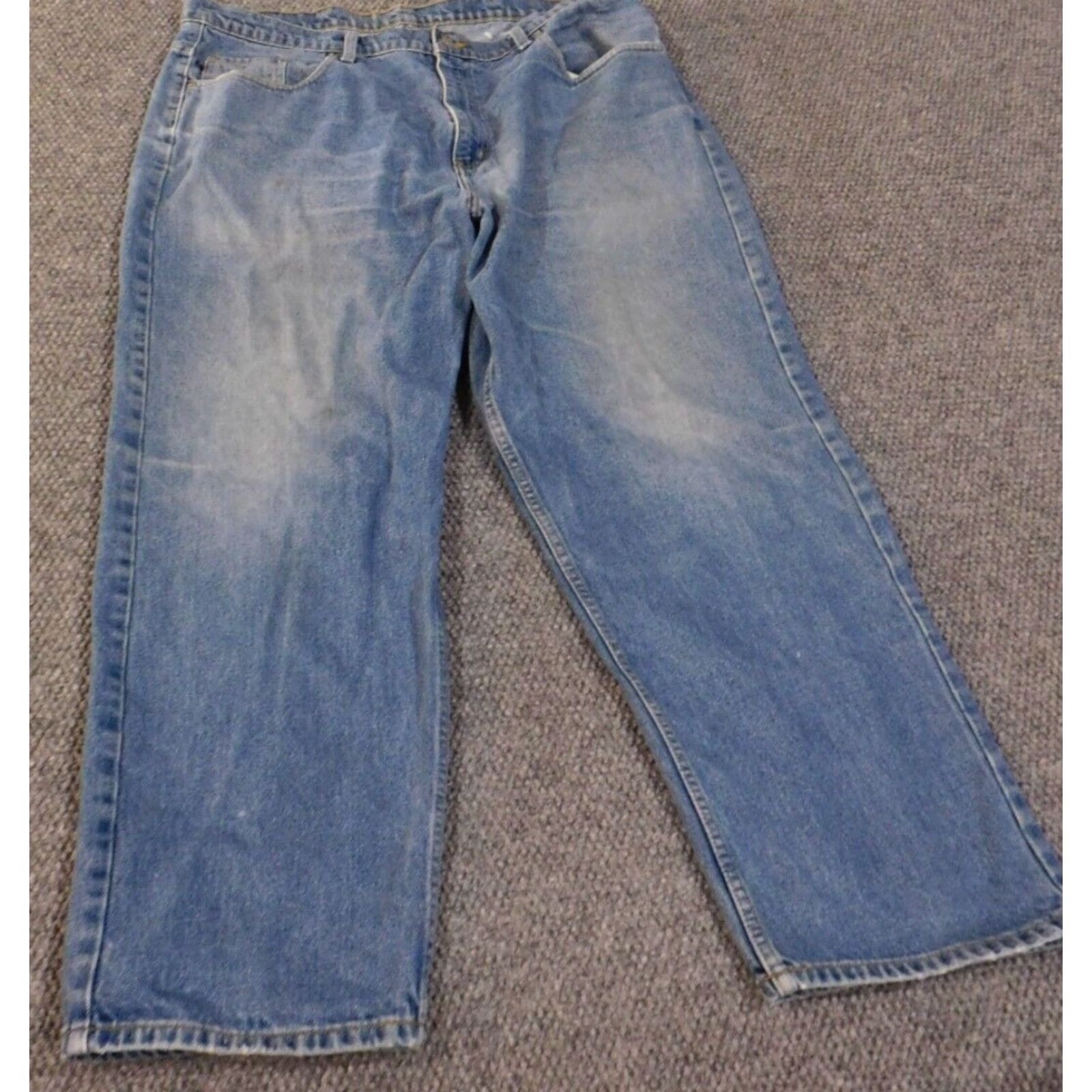 Polo Ralph Lauren Polo Ralph Lauren Jeans Men 40X30 Blue Relaxed Straight Denim 90s Vintage Style Size US L / EU 52-54 / 3 - 2 Thumbnail