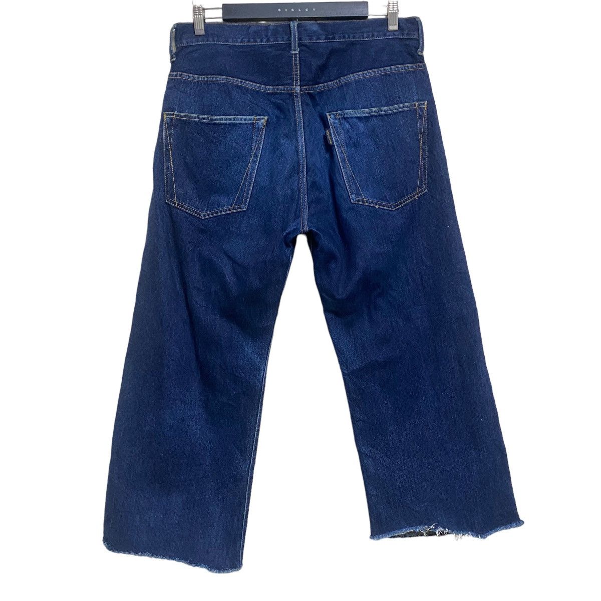 Yohji Yamamoto Vintage Yohji Yamamoto Pour Homme Asymmetrical Cropped Jeans Size US 32 / EU 48 - 2 Thumbnail