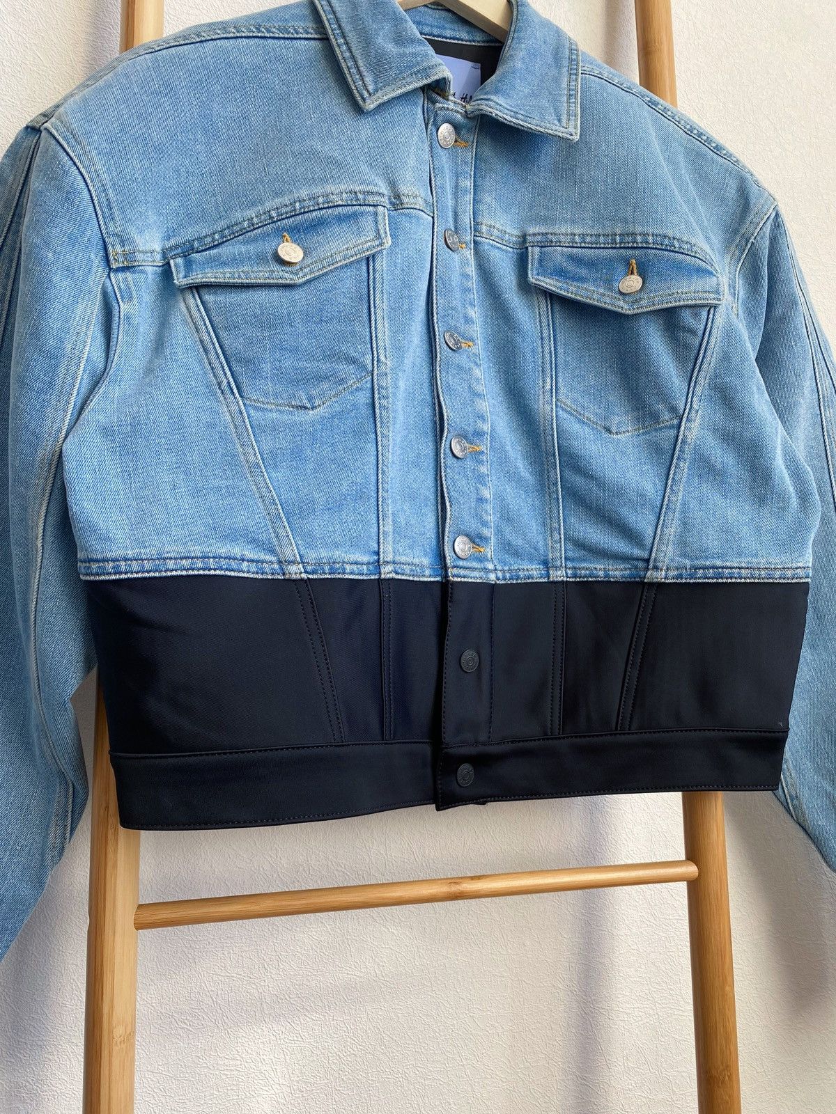H&M × Mugler × Thierry Mugler Mugler x H&M Denim Jacket Size L Size US L / EU 52-54 / 3 - 14 Thumbnail