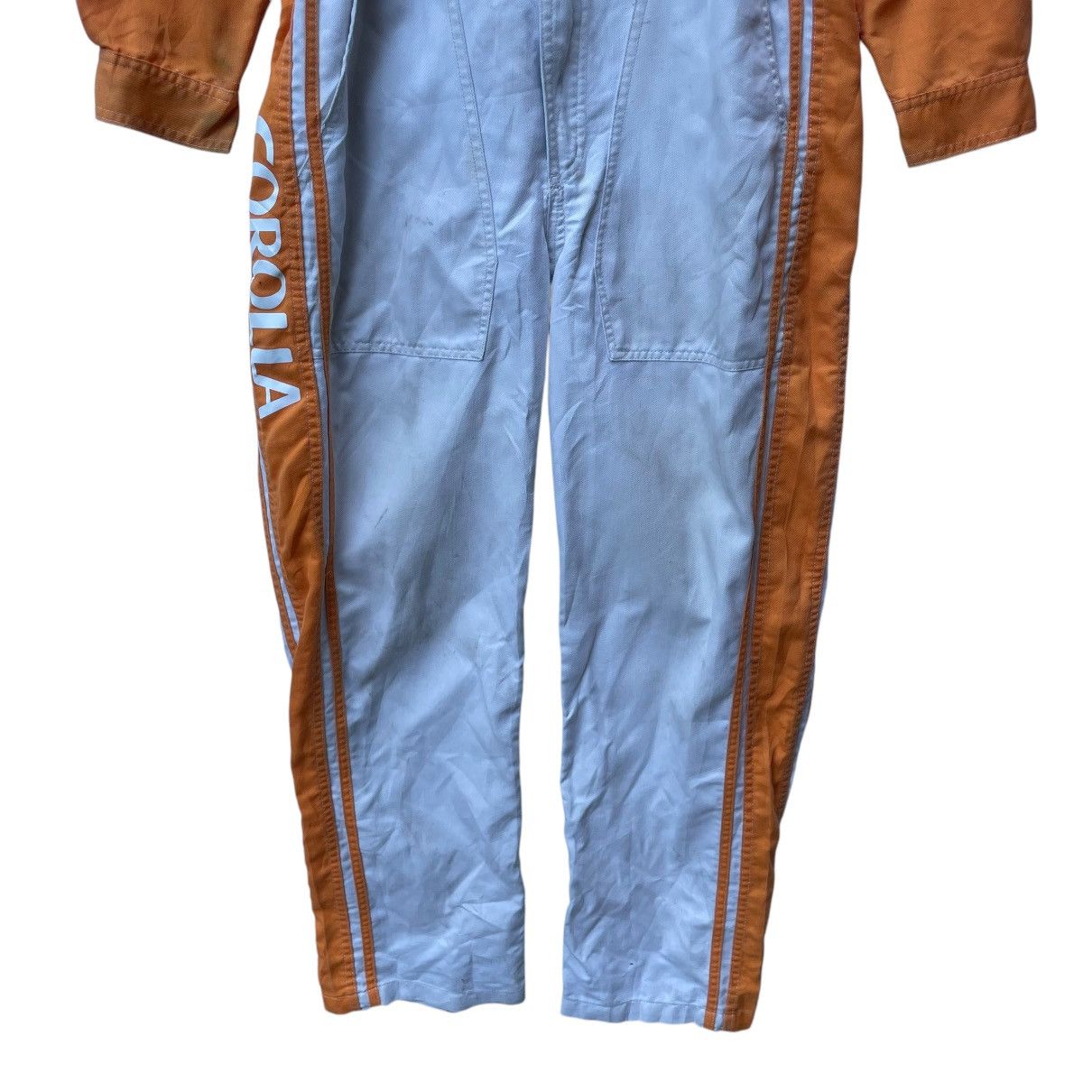 Vintage 💥Vintage Toyota Corolla Techno Top Crew Coverall Workwear Size US 31 - 5 Thumbnail